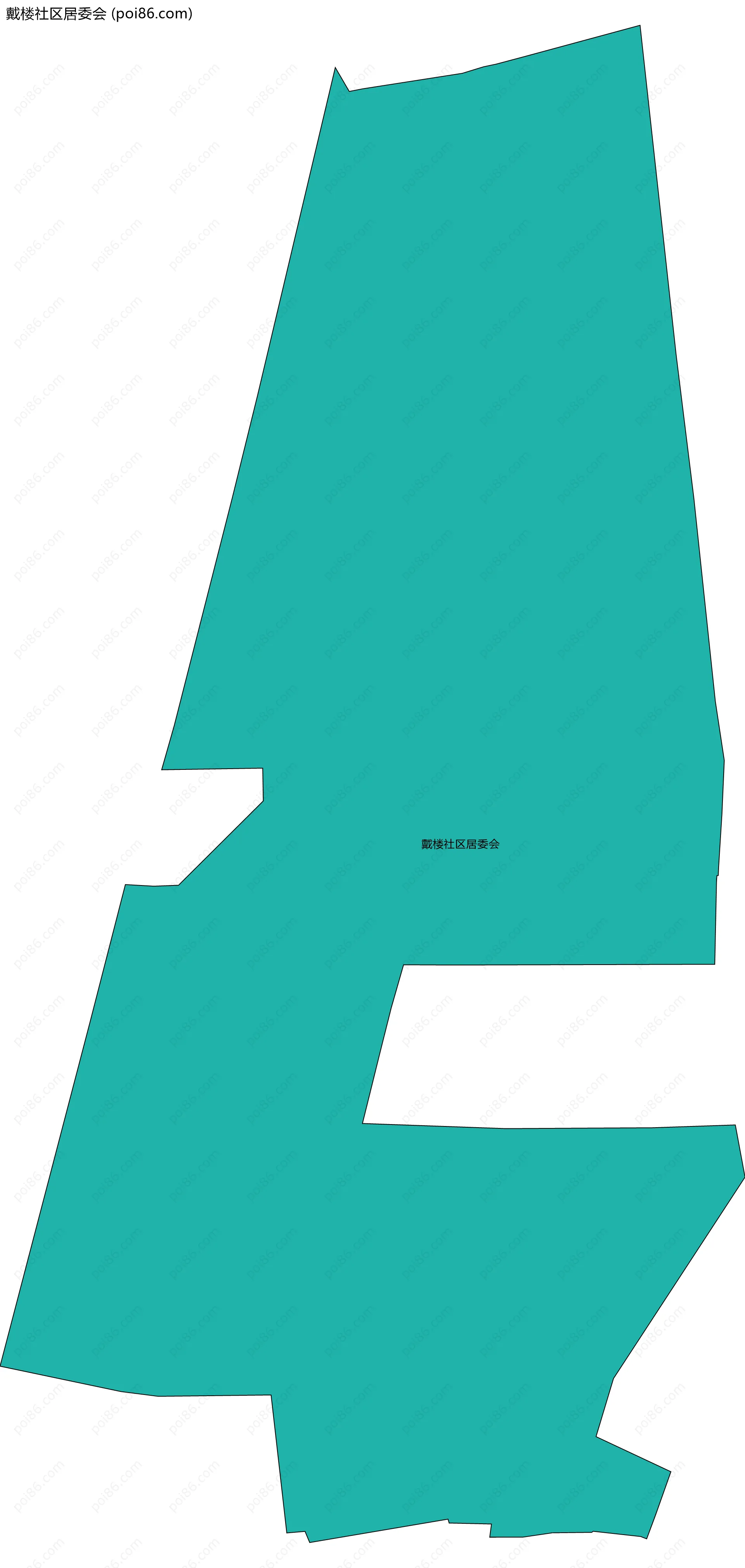 戴楼社区居委会边界地图