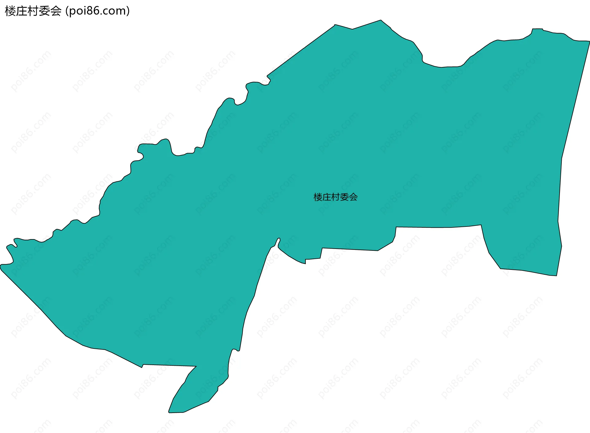 楼庄村委会边界地图