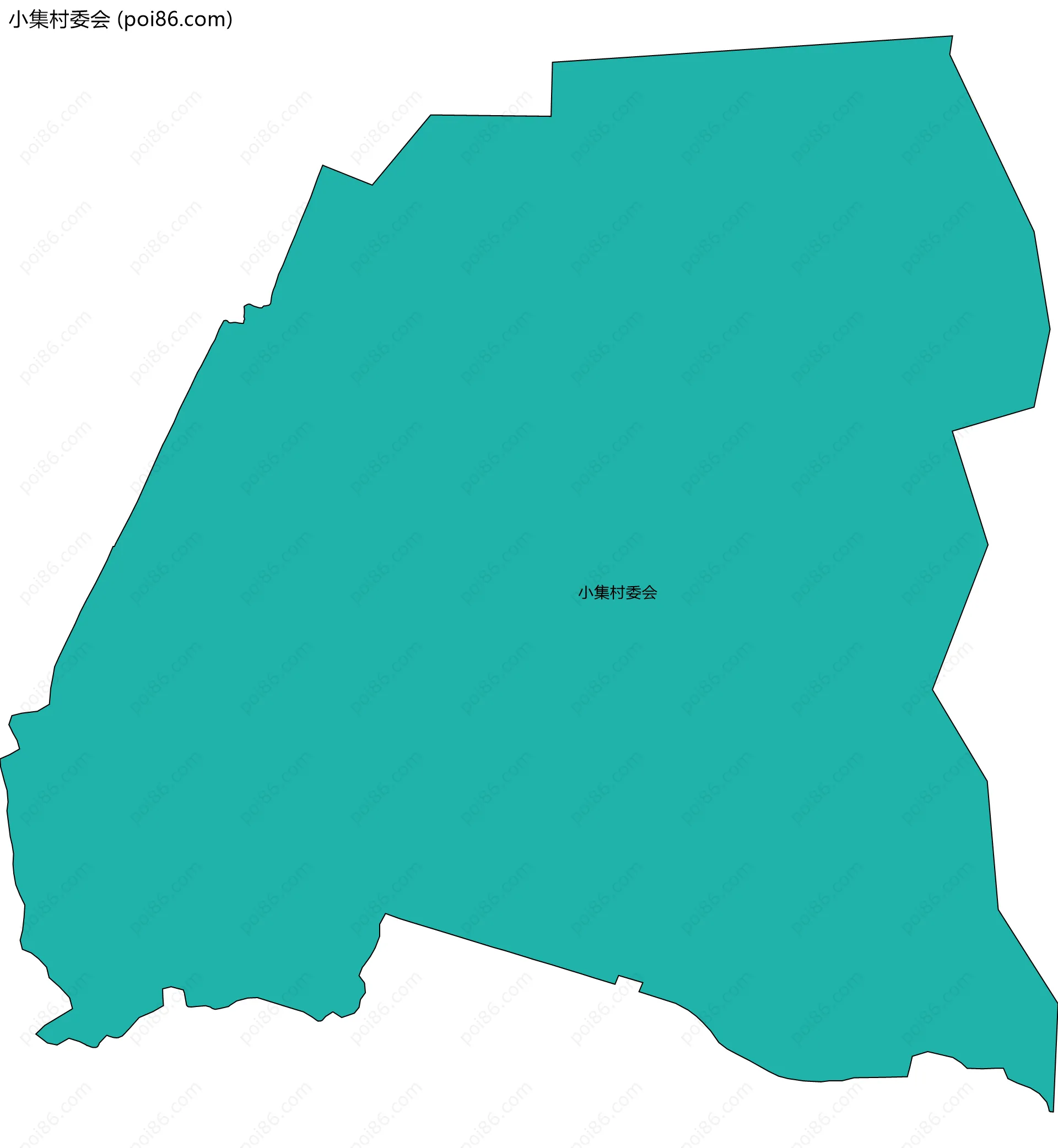 小集村委会边界地图