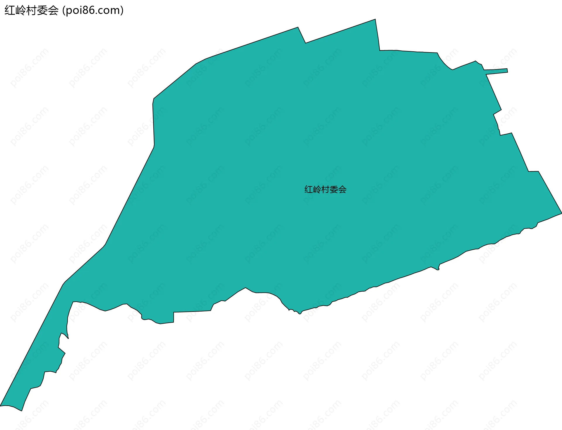红岭村委会边界地图