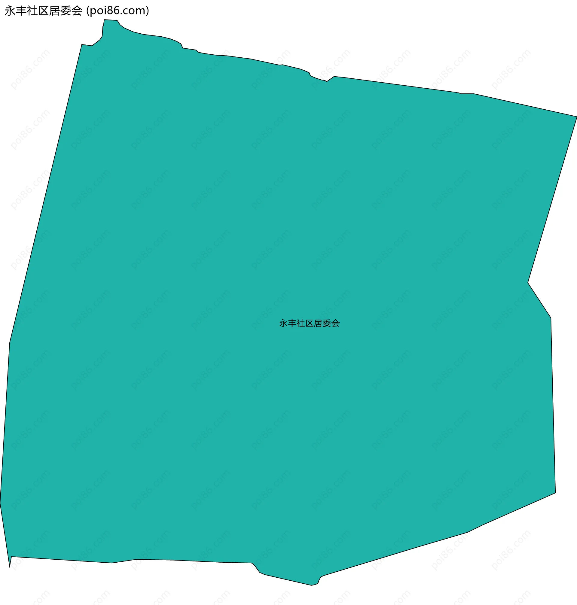 永丰社区居委会边界地图
