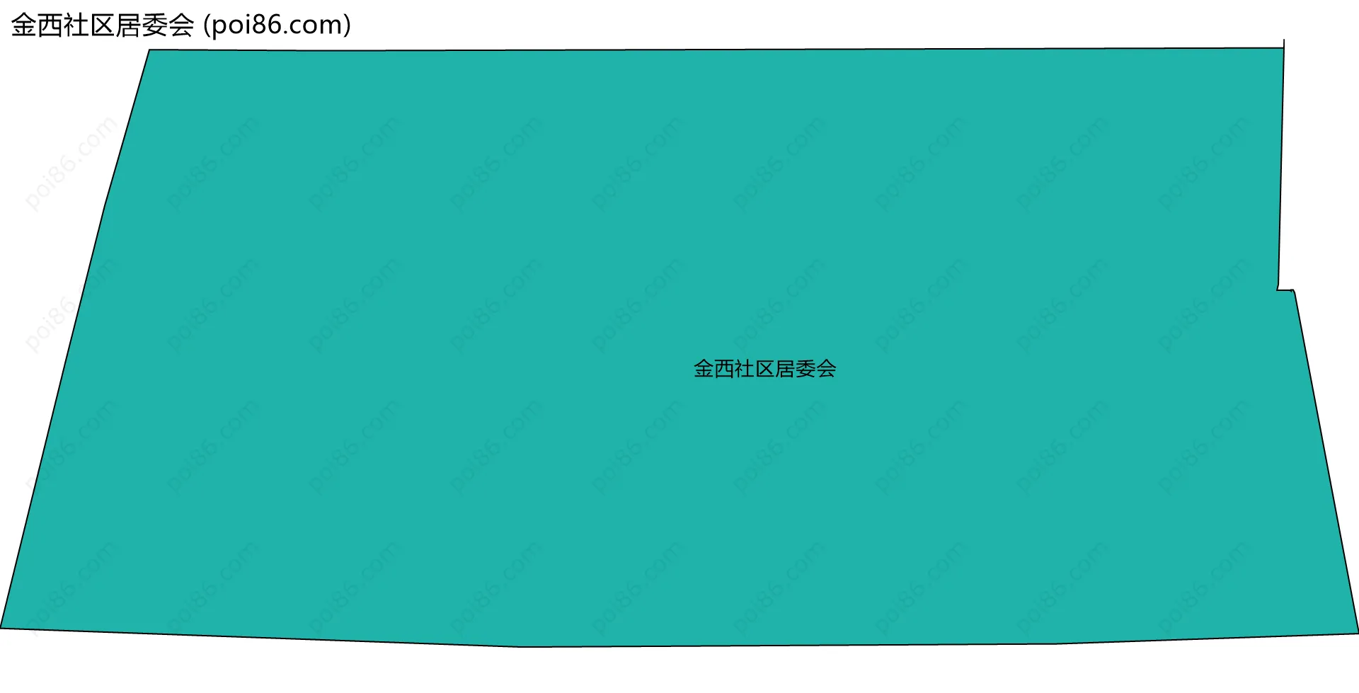 金西社区居委会边界地图