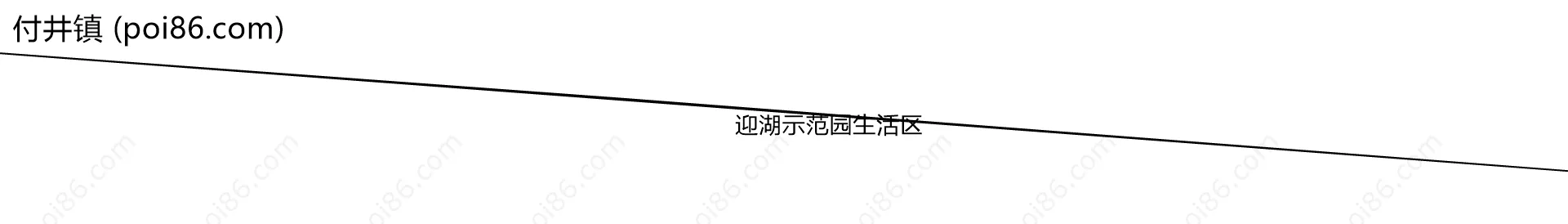 付井镇边界地图(五级行政区划)