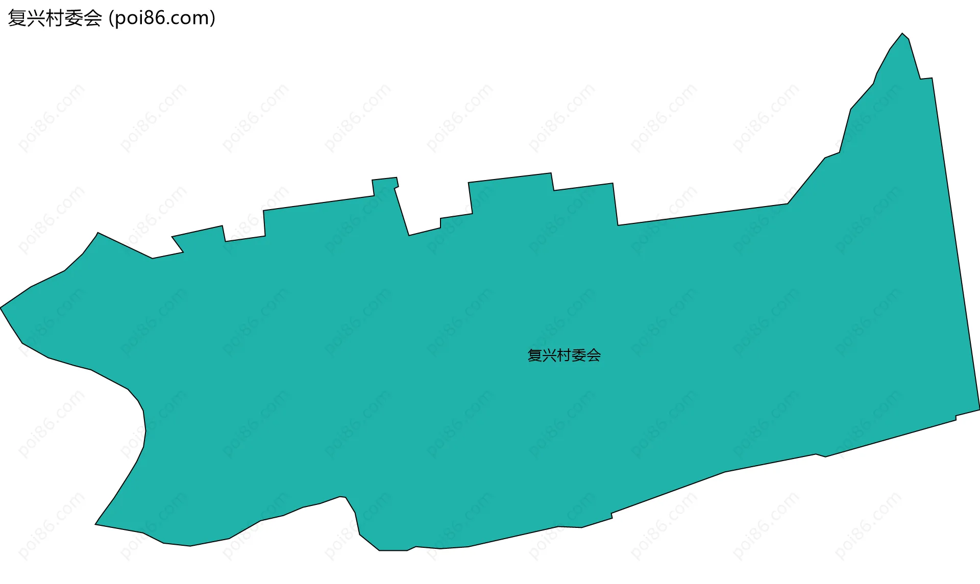 复兴村委会边界地图