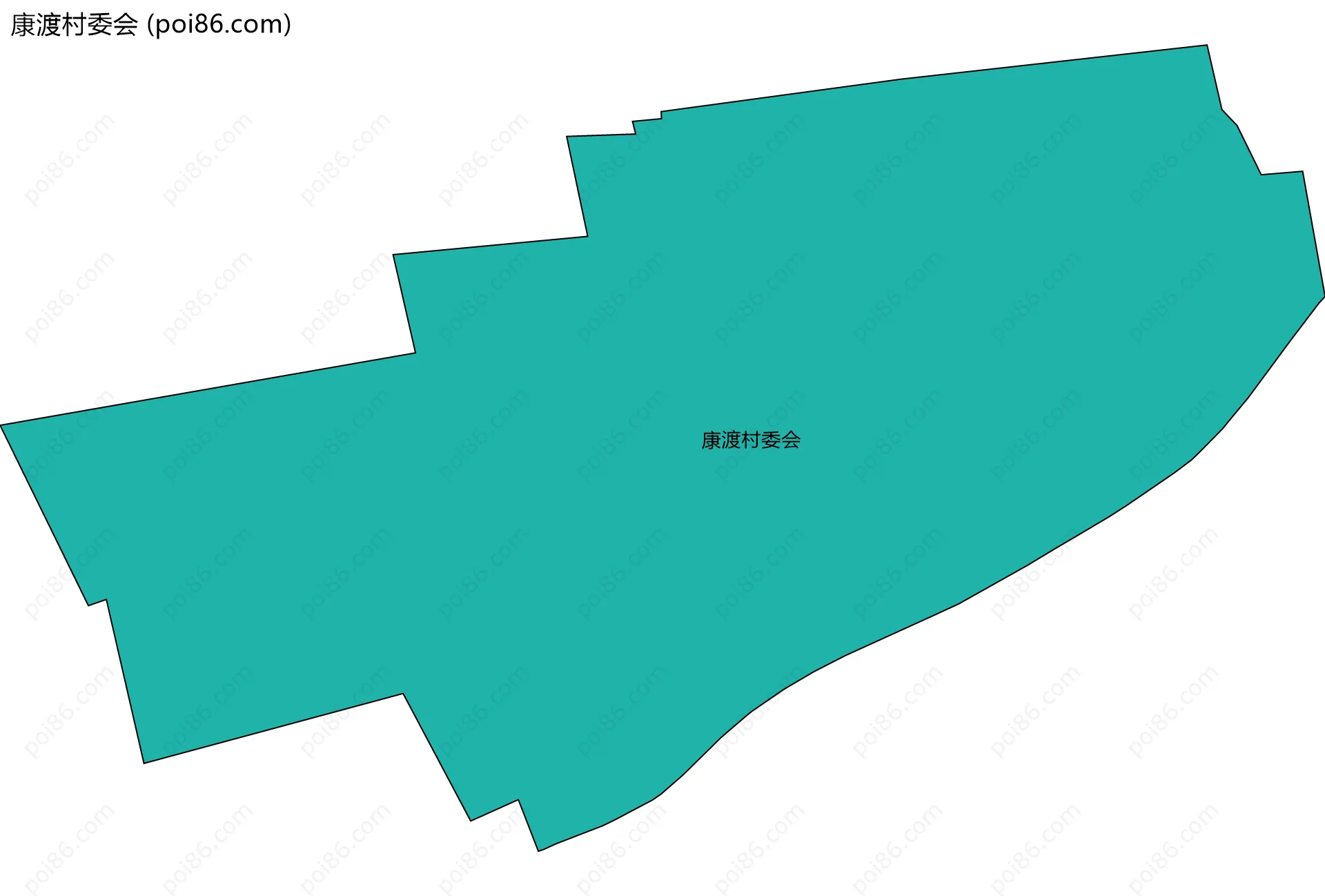 康渡村委会边界地图