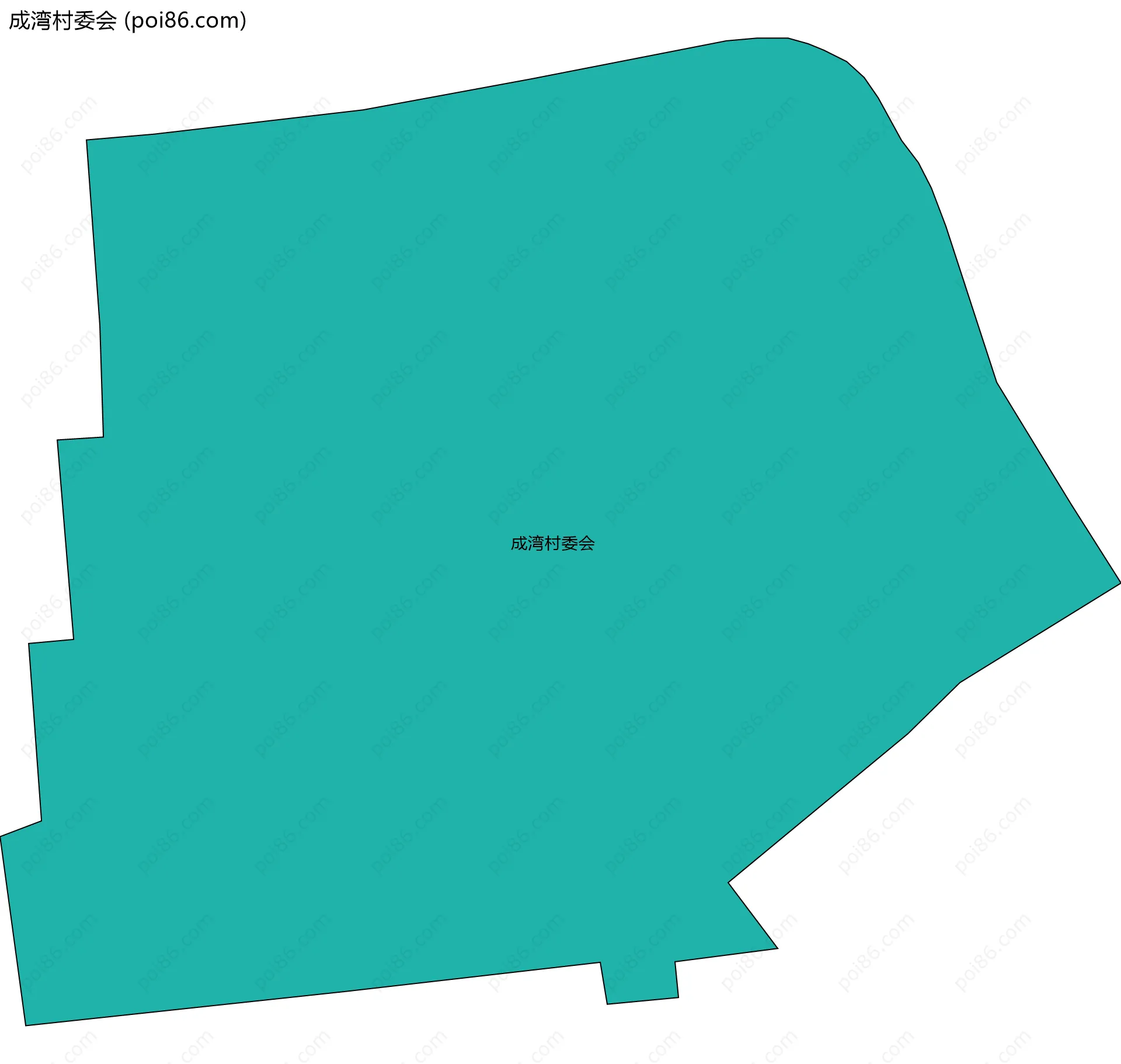 成湾村委会边界地图