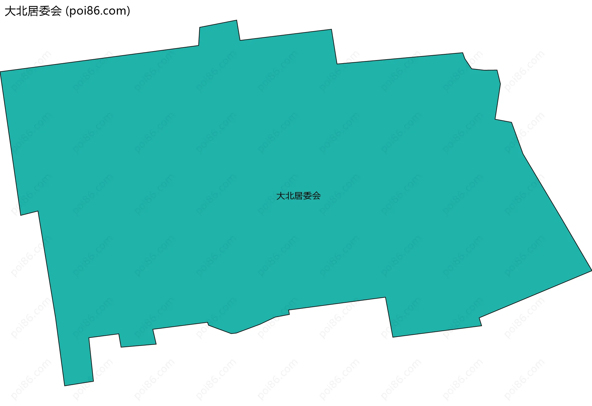 大北居委会边界地图