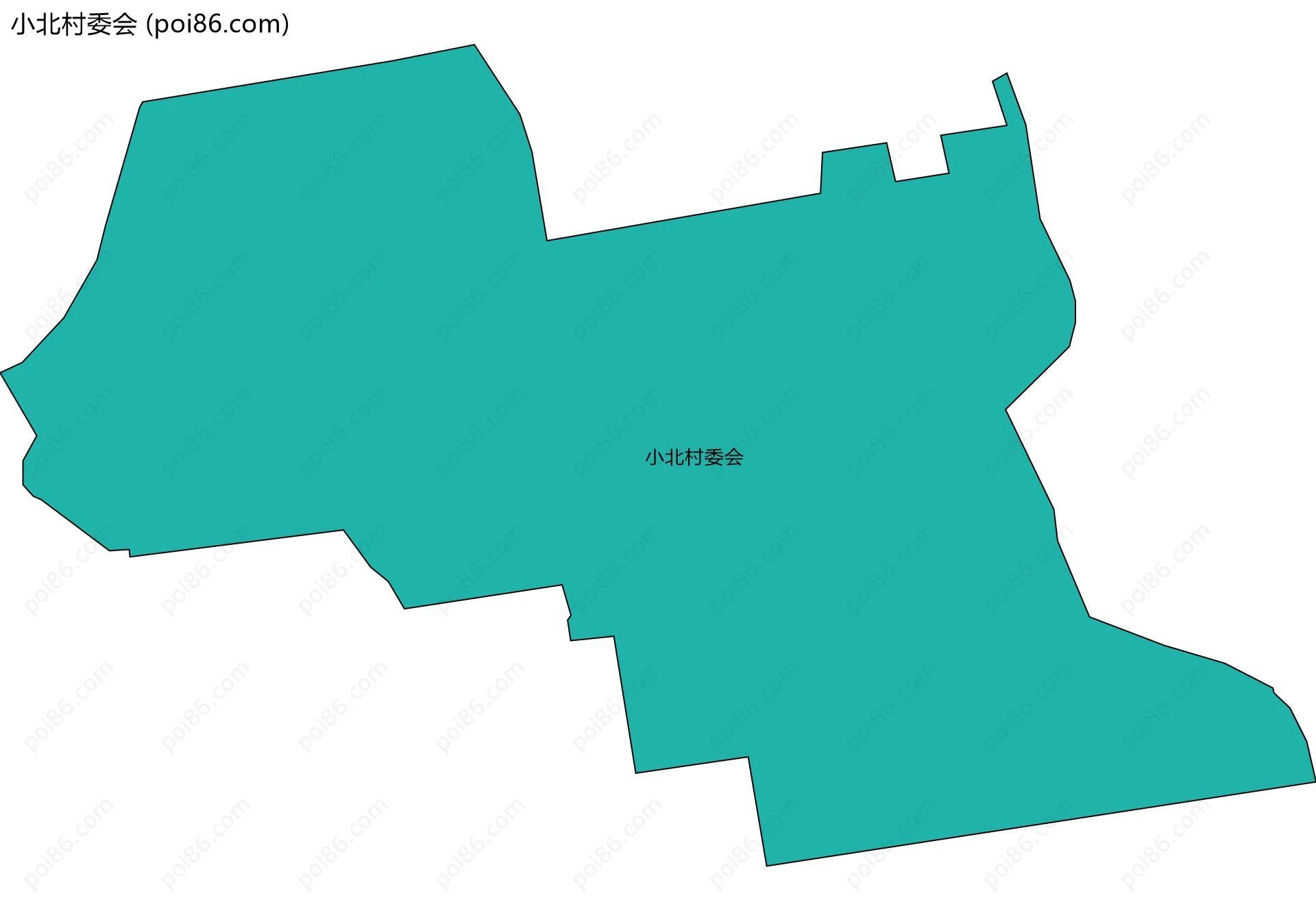 小北村委会边界地图