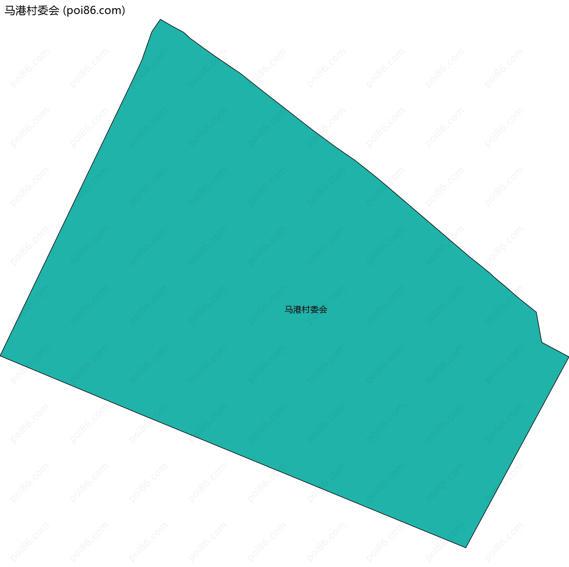 马港村委会边界地图
