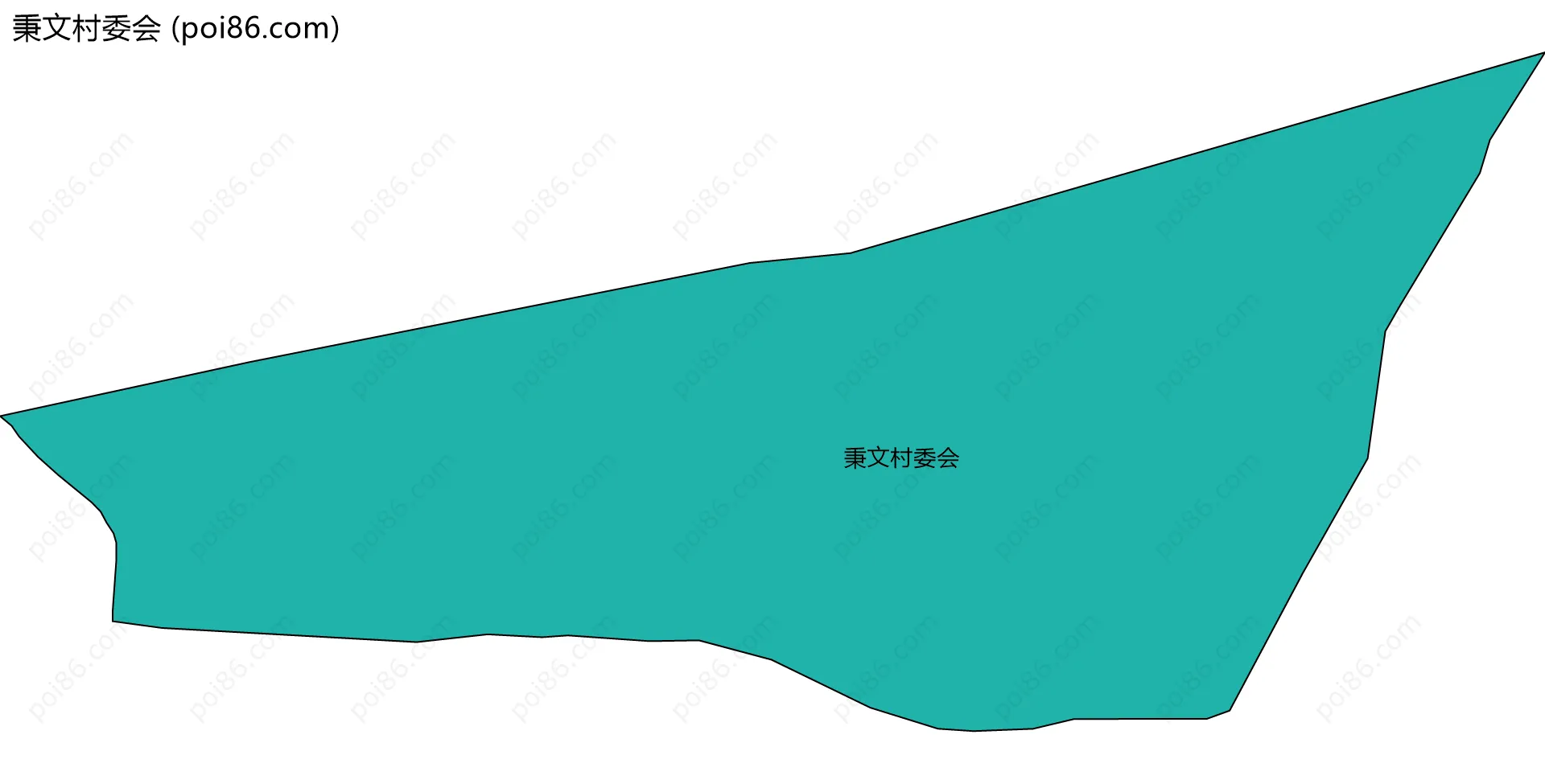 秉文村委会边界地图