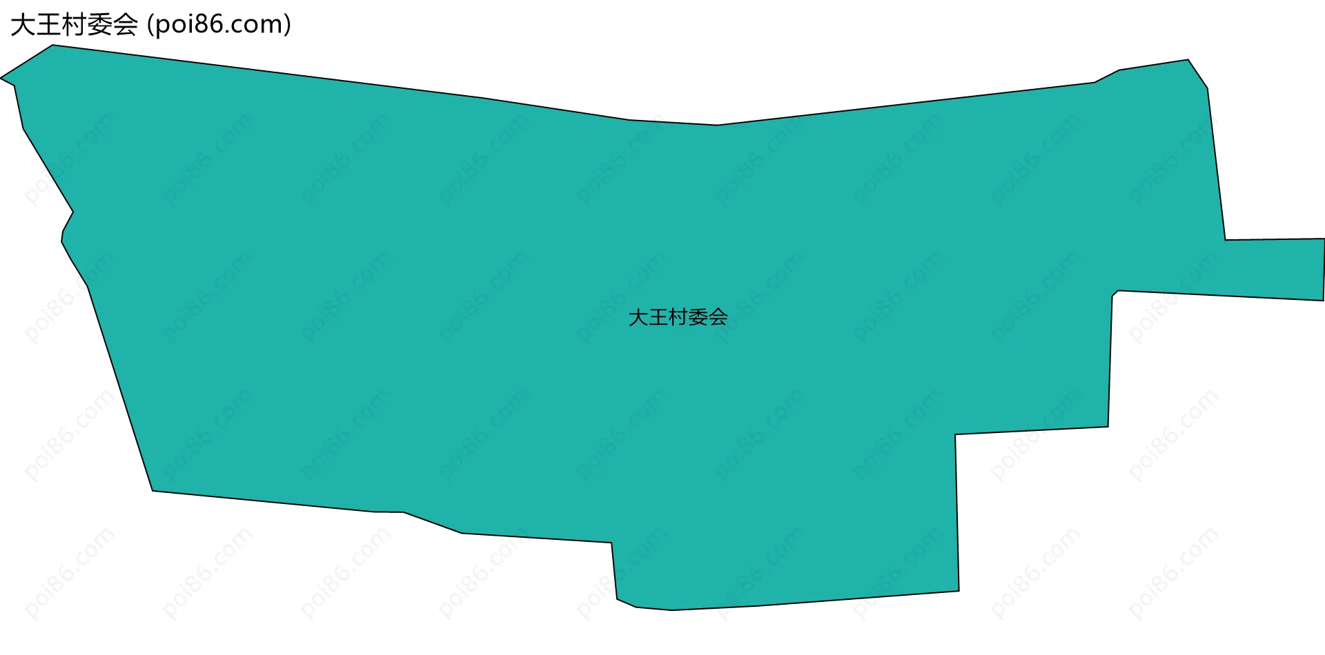 大王村委会边界地图