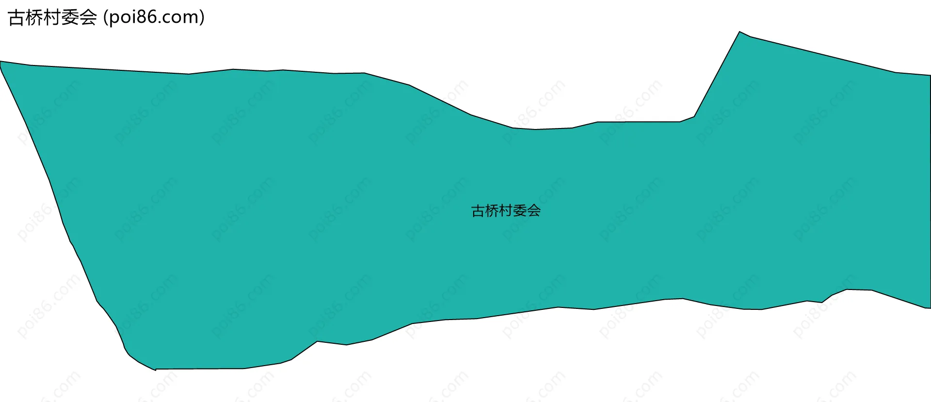 古桥村委会边界地图