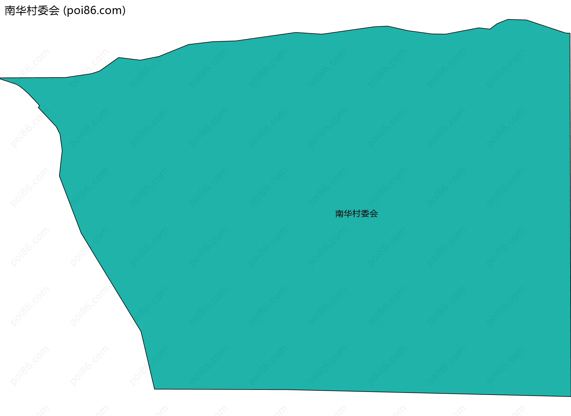 南华村委会边界地图