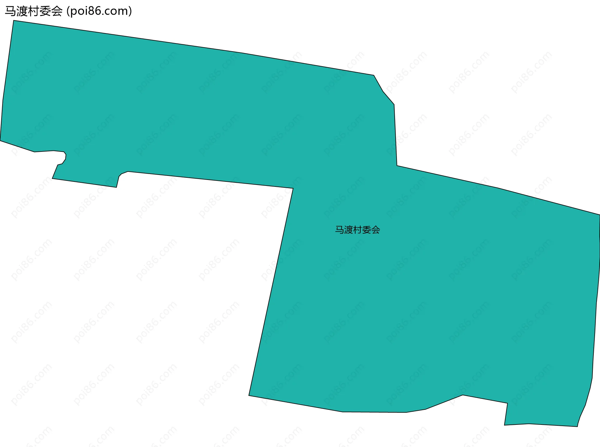 马渡村委会边界地图
