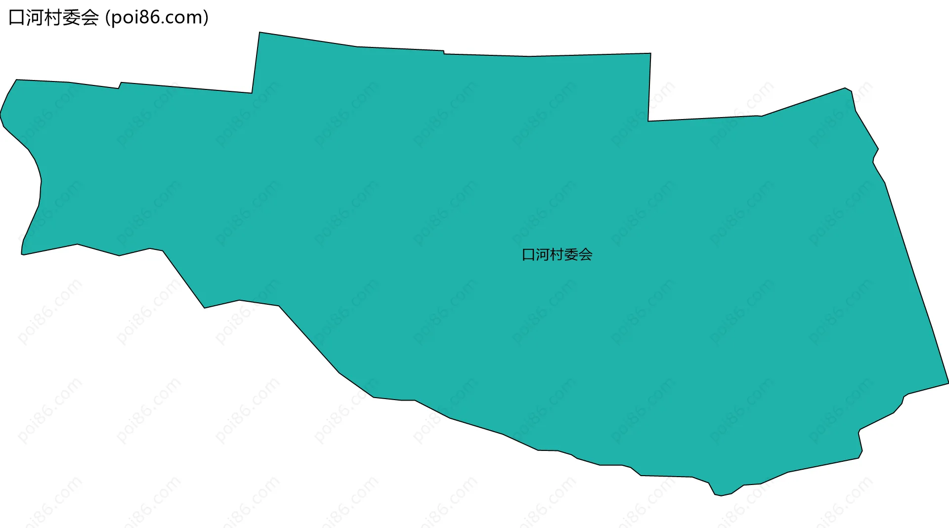 口河村委会边界地图