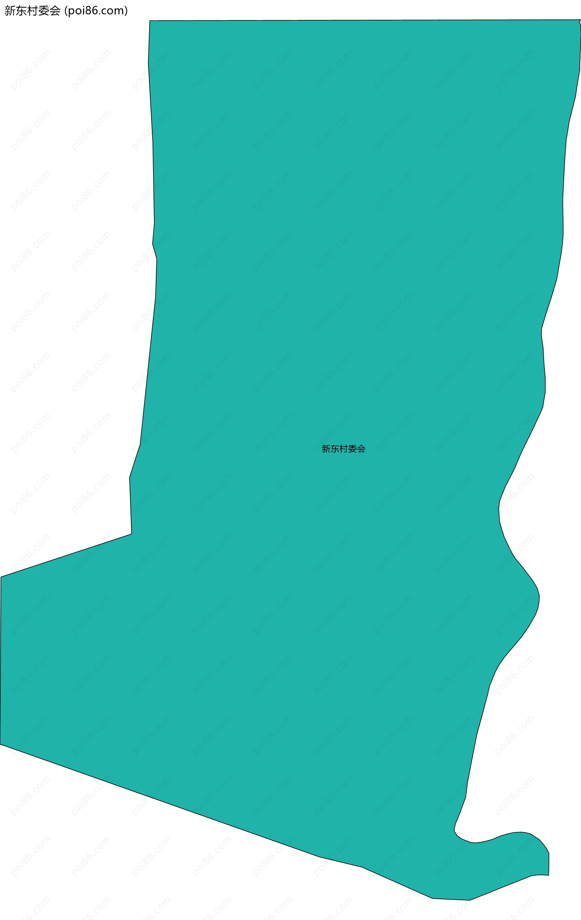 新东村委会边界地图