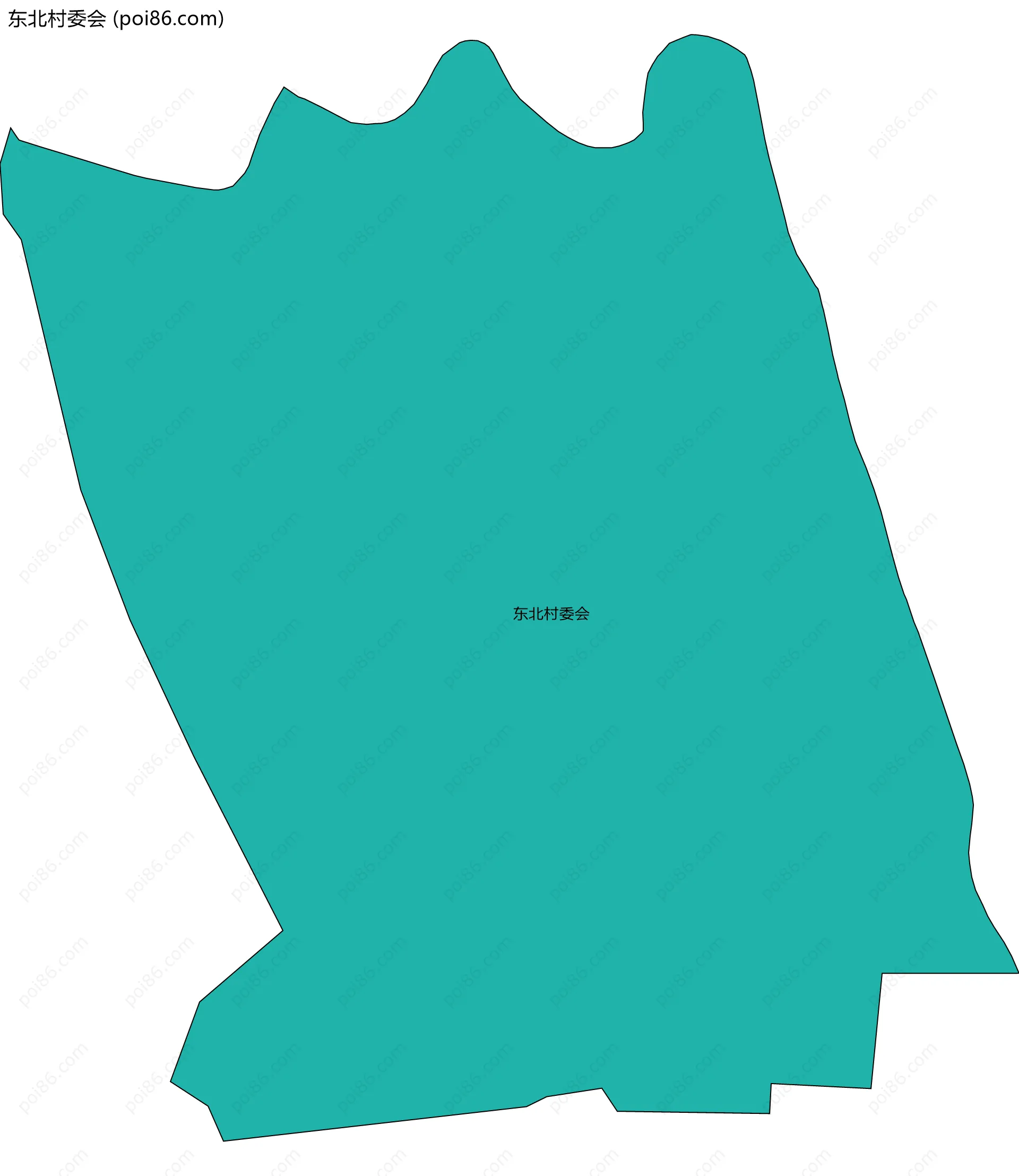 东北村委会边界地图