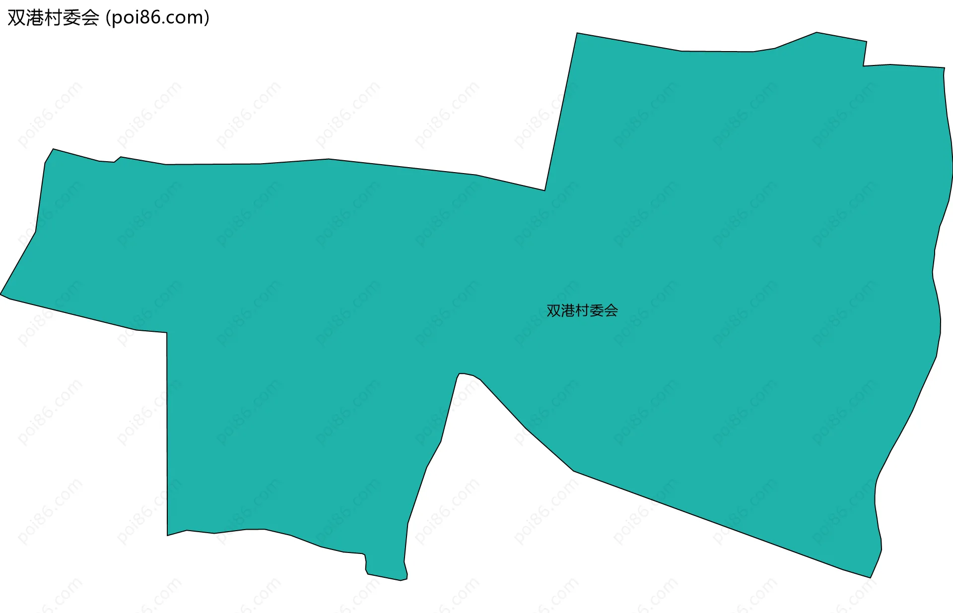 双港村委会边界地图