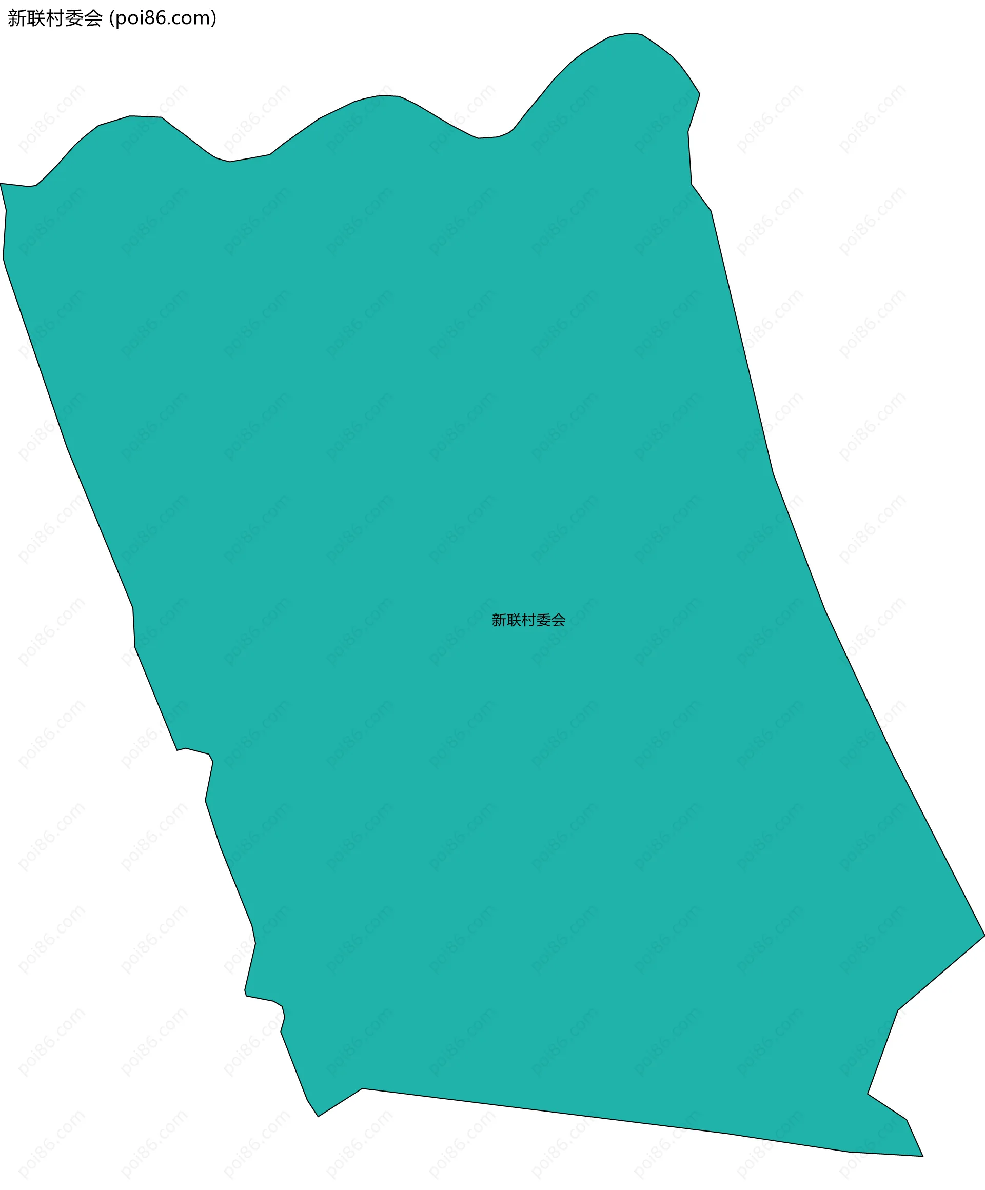 新联村委会边界地图