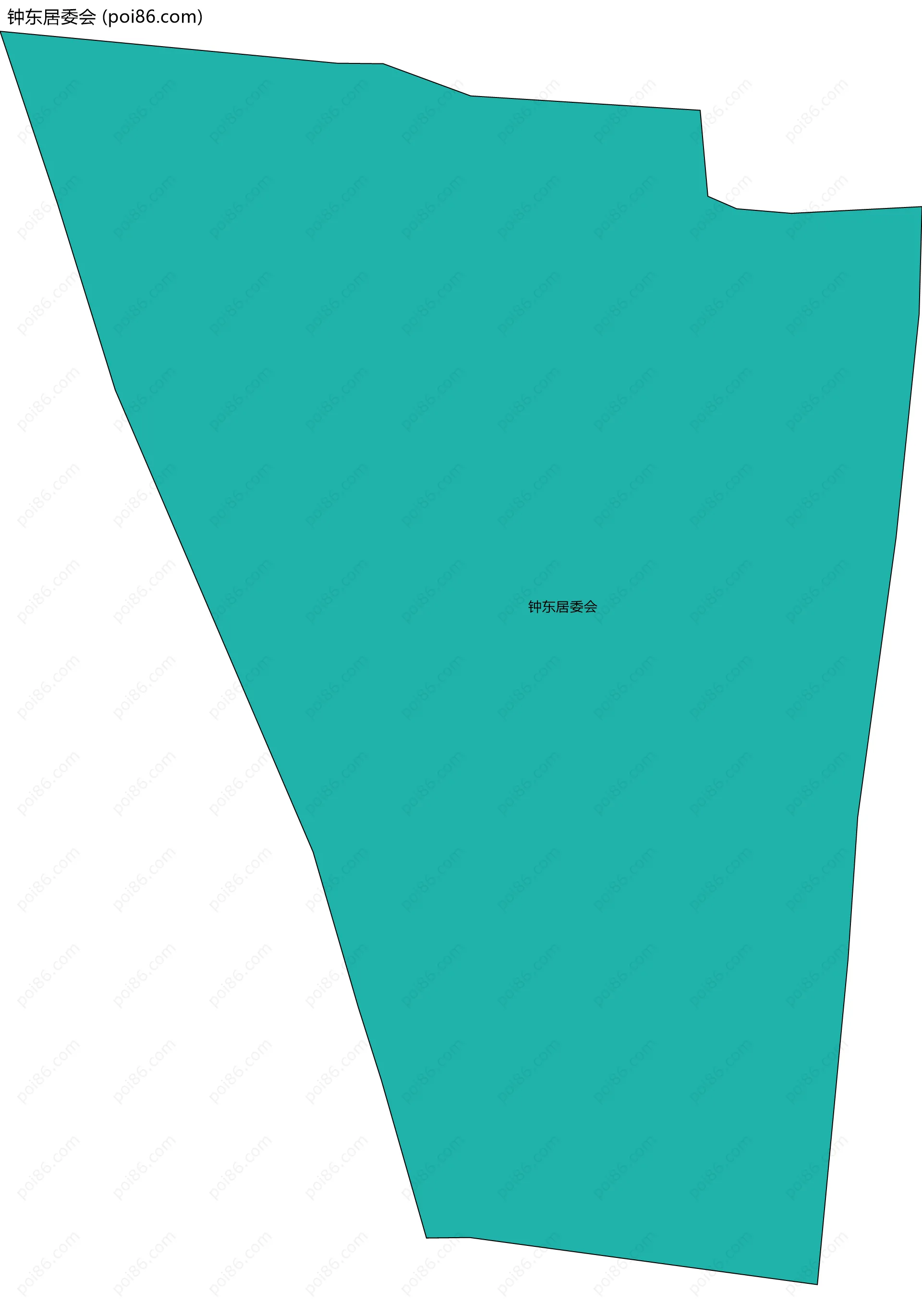 钟东居委会边界地图