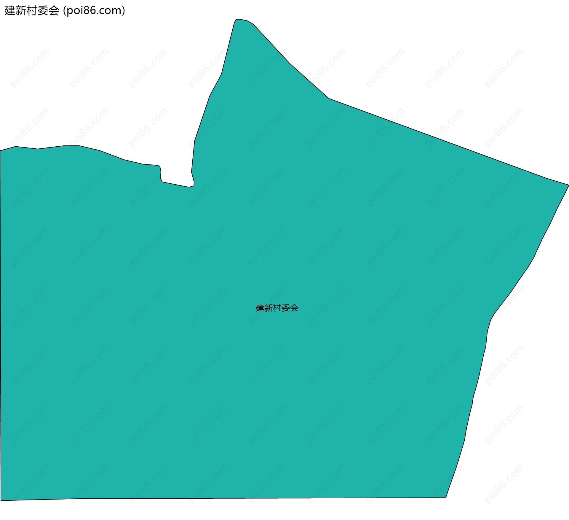 建新村委会边界地图