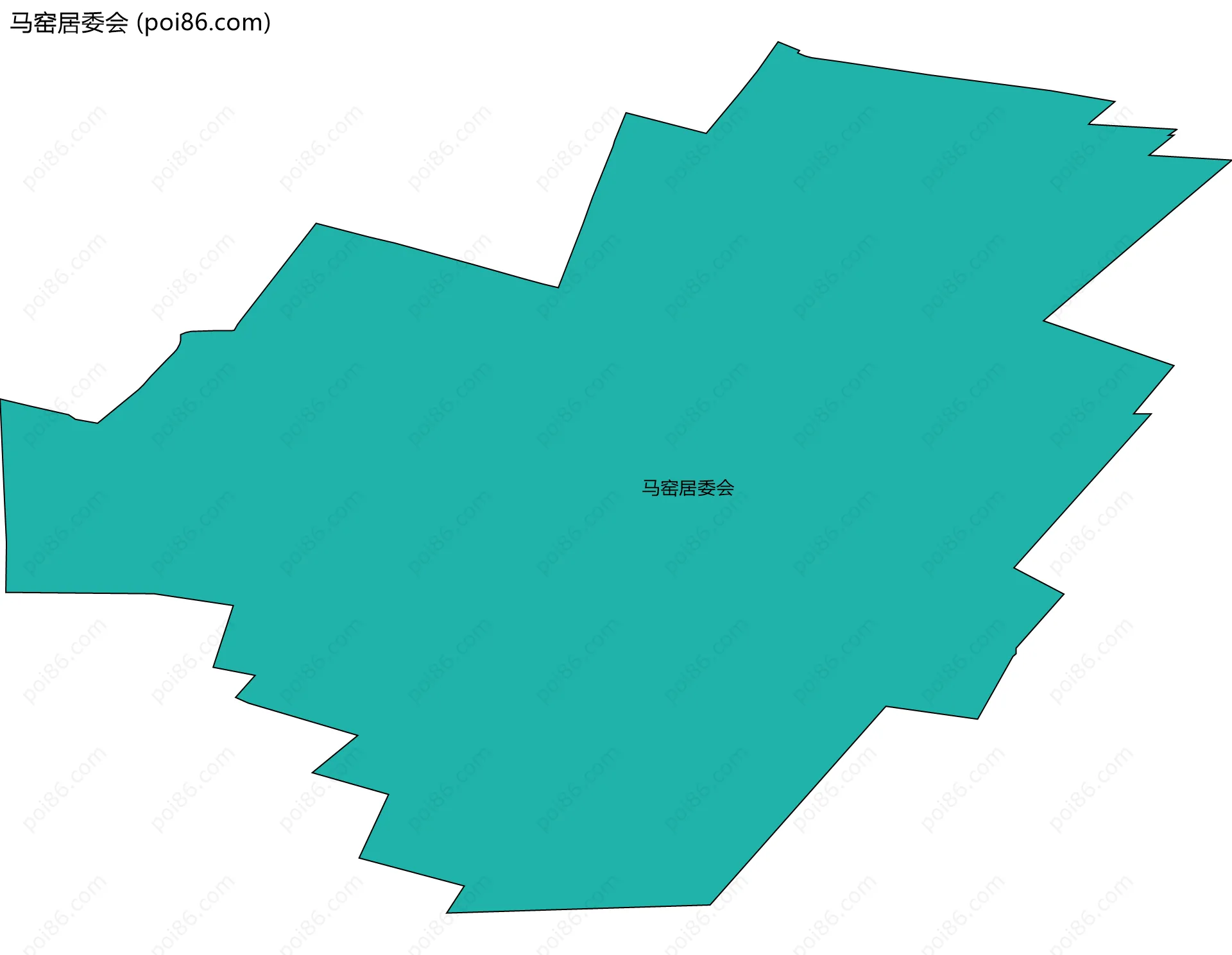 马窑居委会边界地图