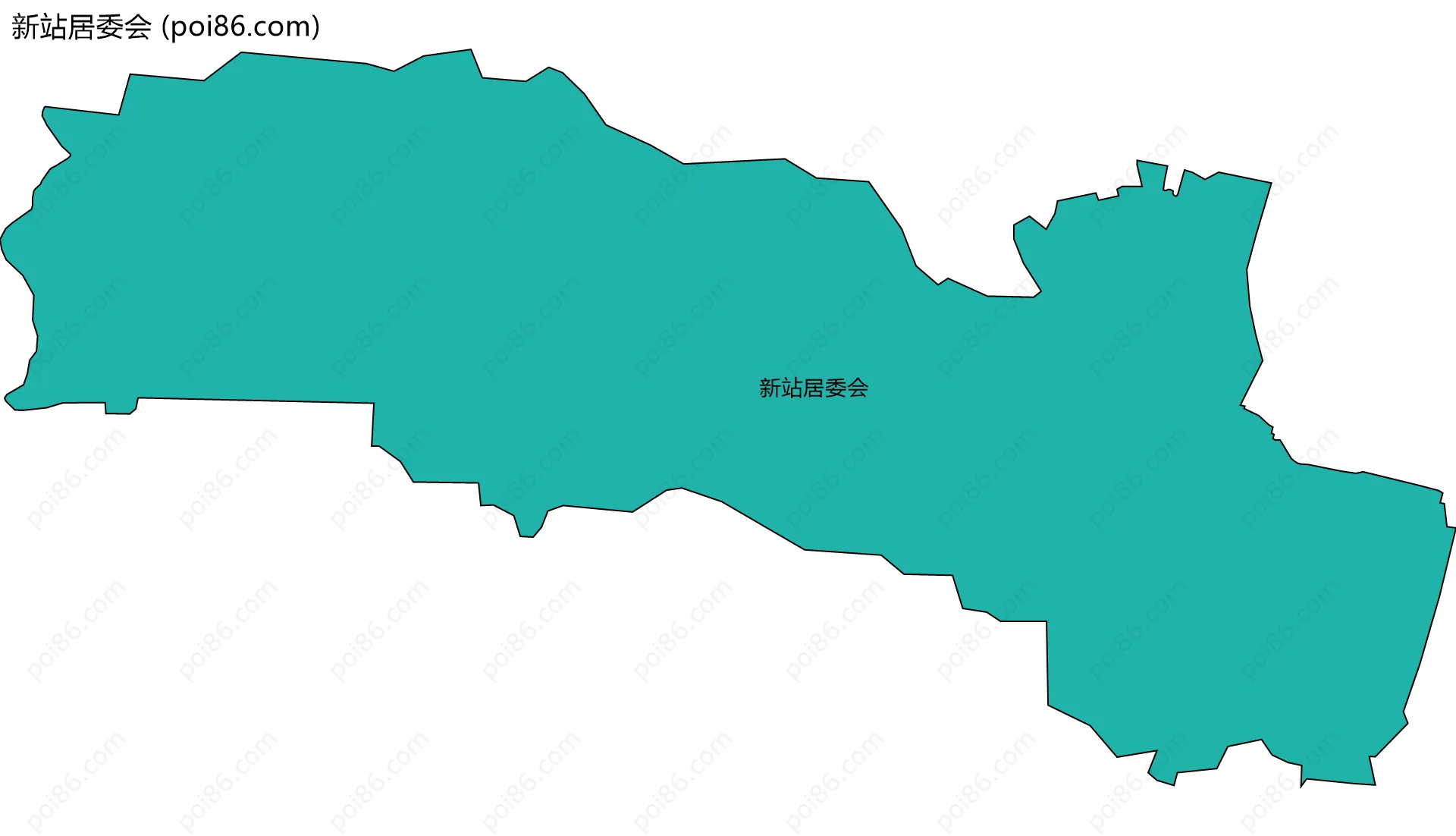 新站居委会边界地图