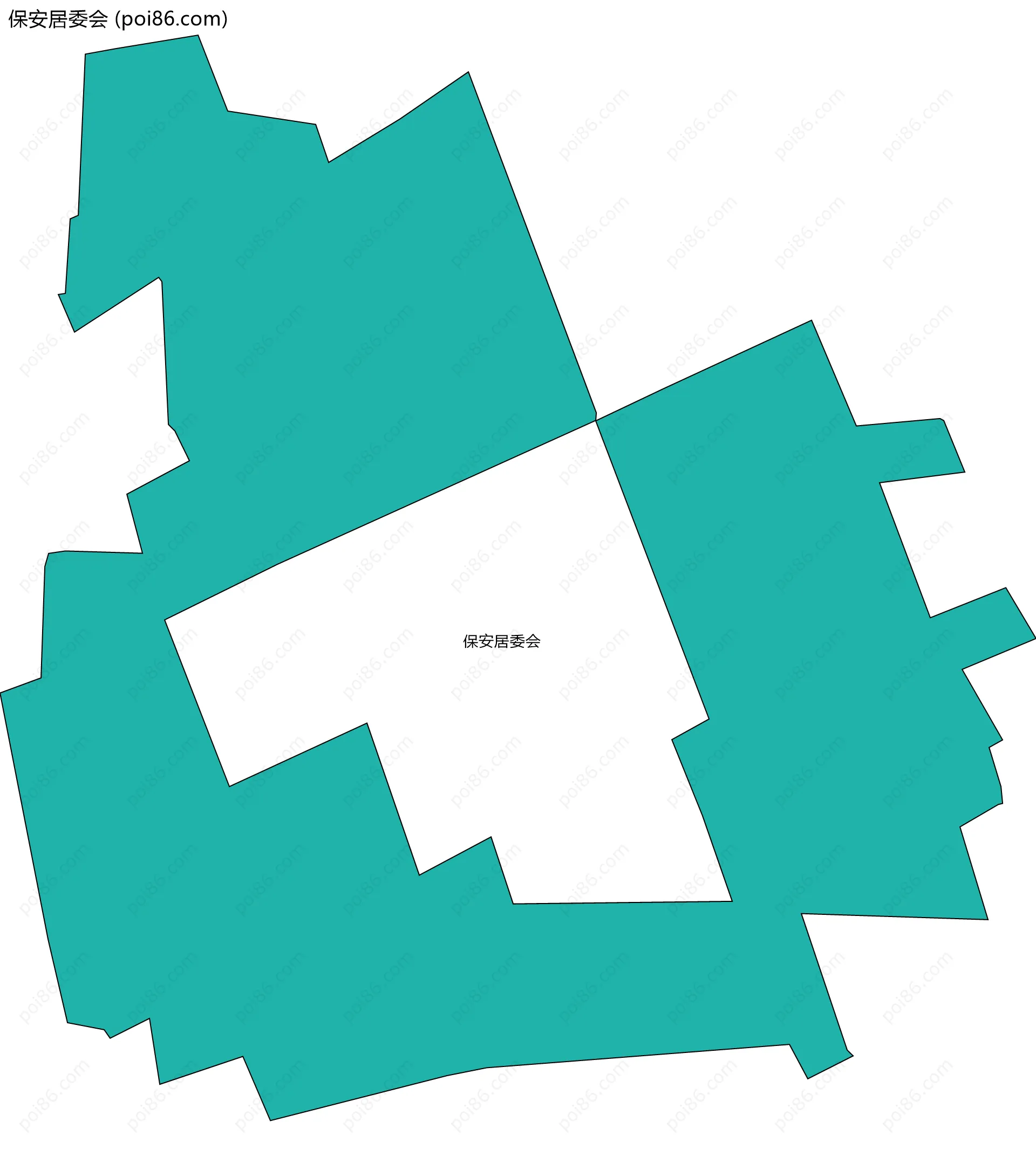 保安居委会边界地图