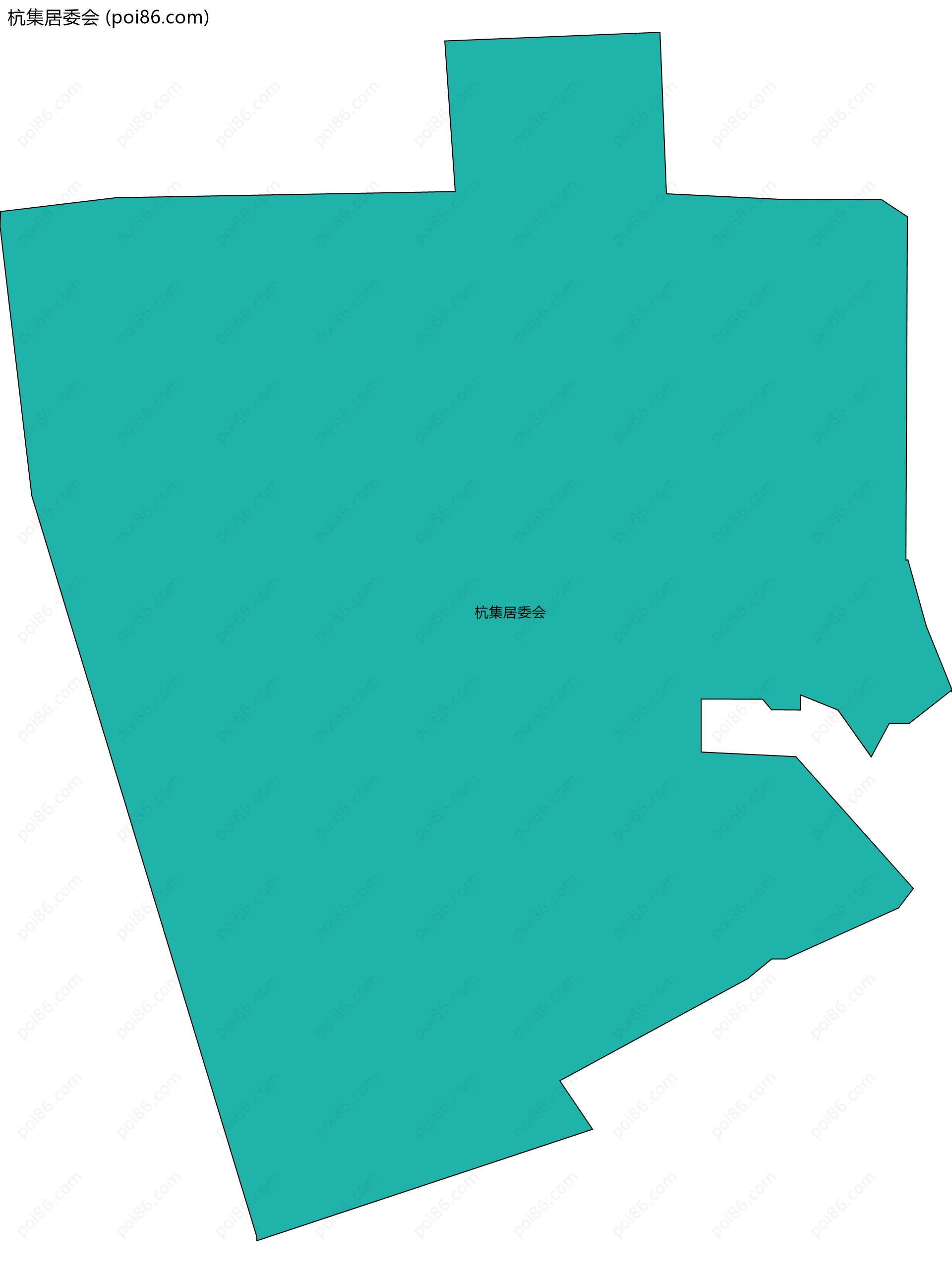 杭集居委会边界地图