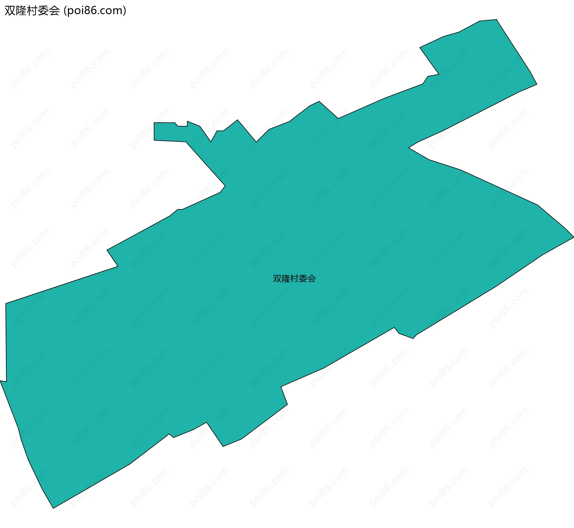 双隆村委会边界地图