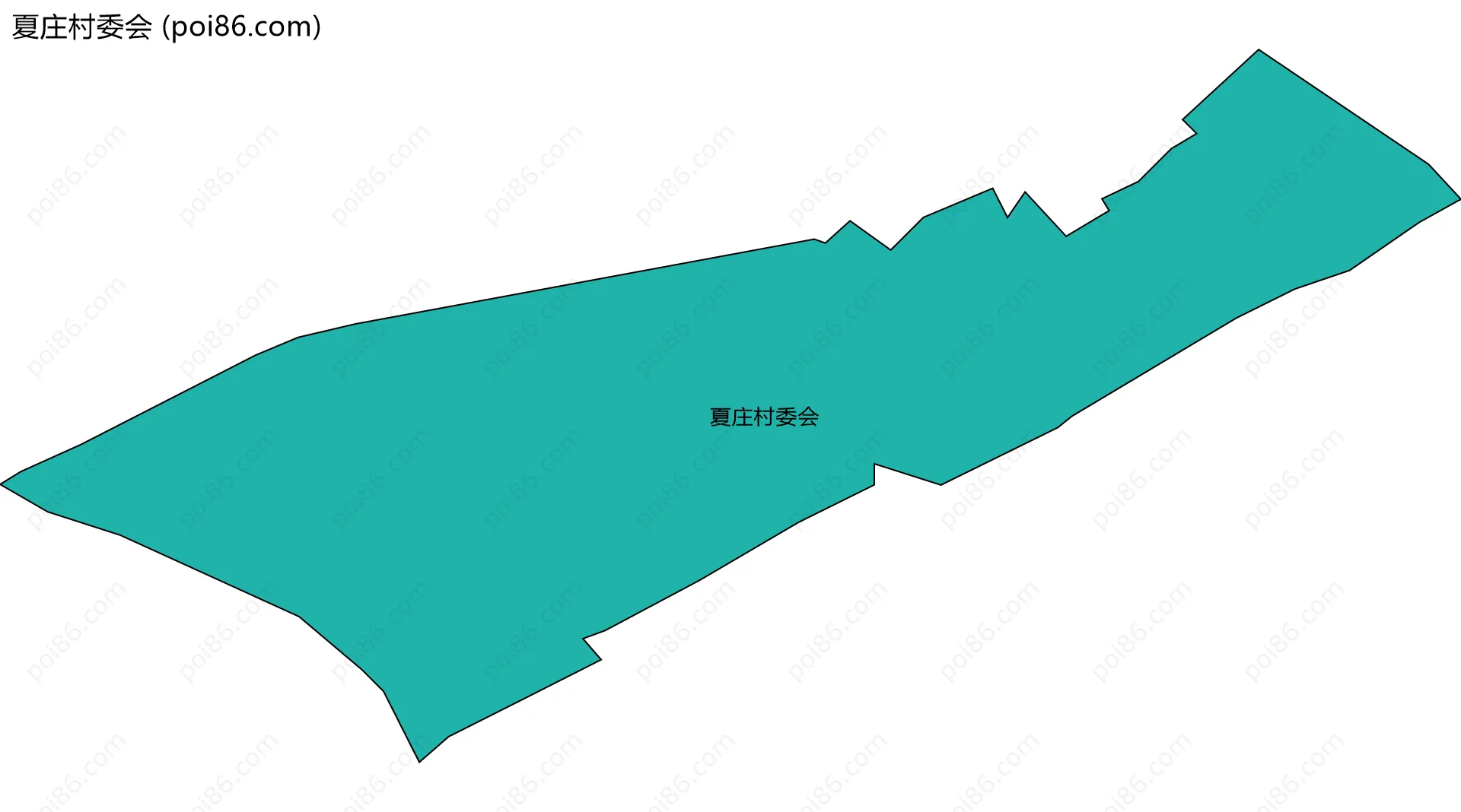 夏庄村委会边界地图