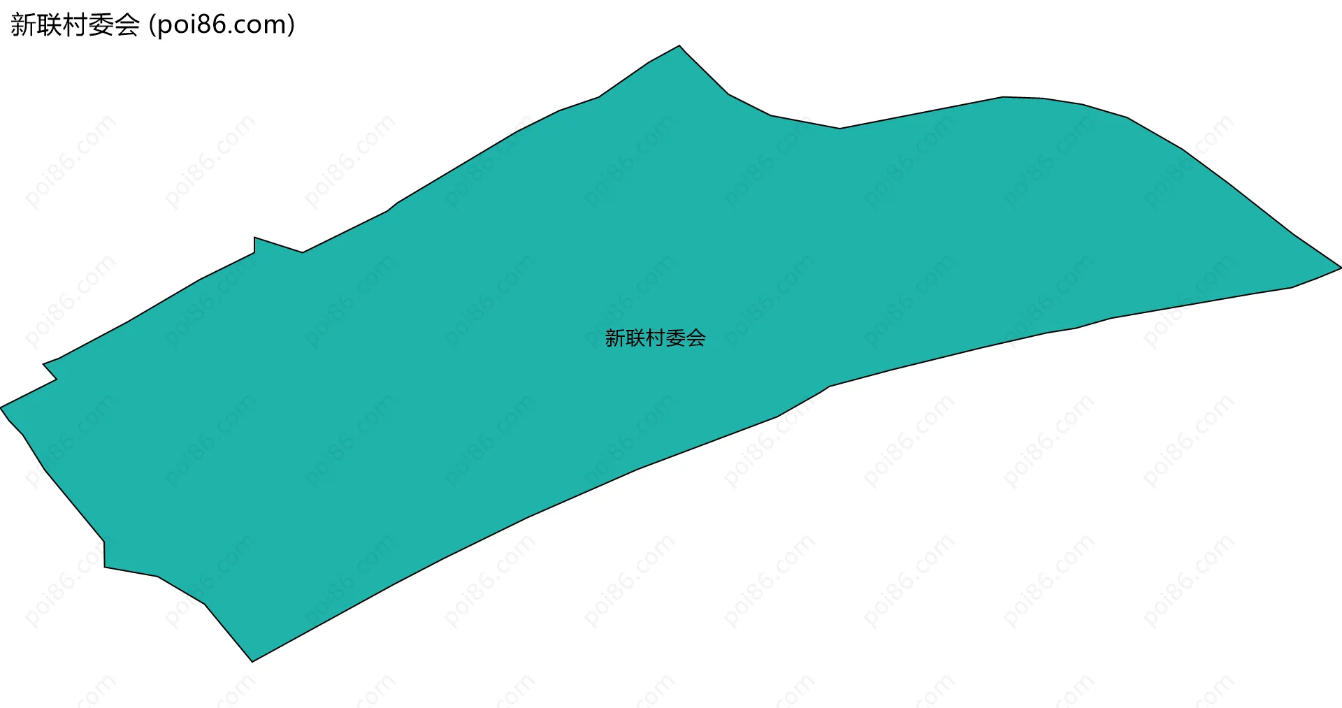 新联村委会边界地图