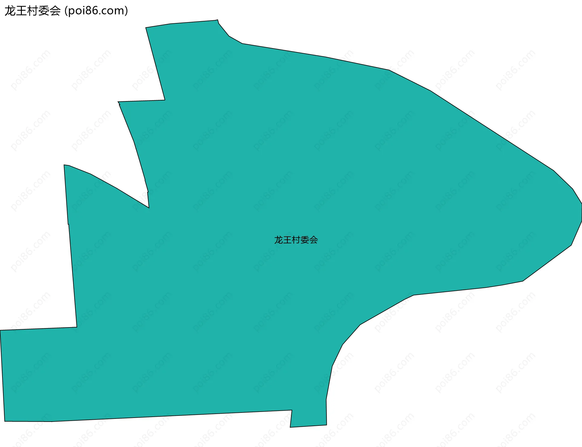 龙王村委会边界地图