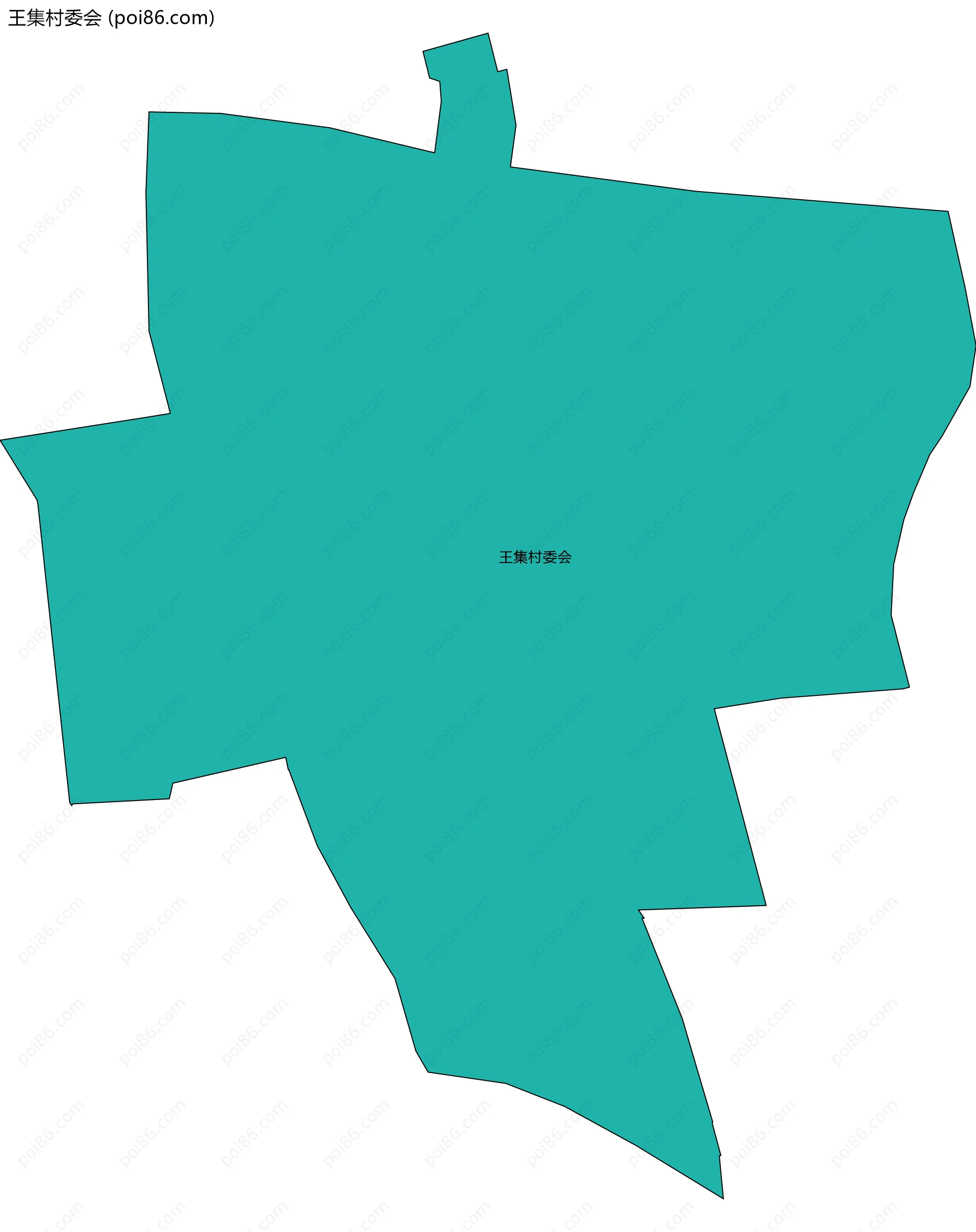 王集村委会边界地图