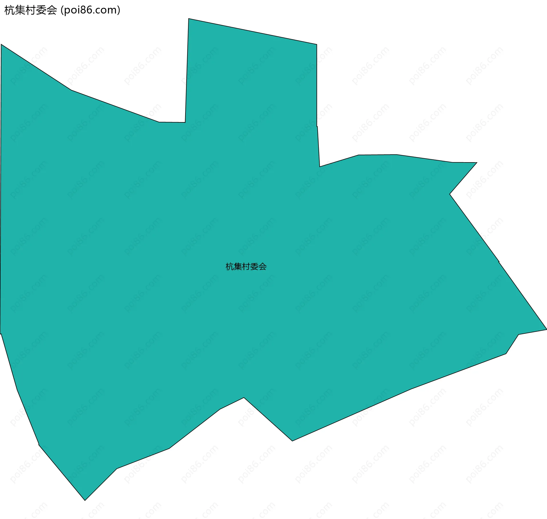 杭集村委会边界地图