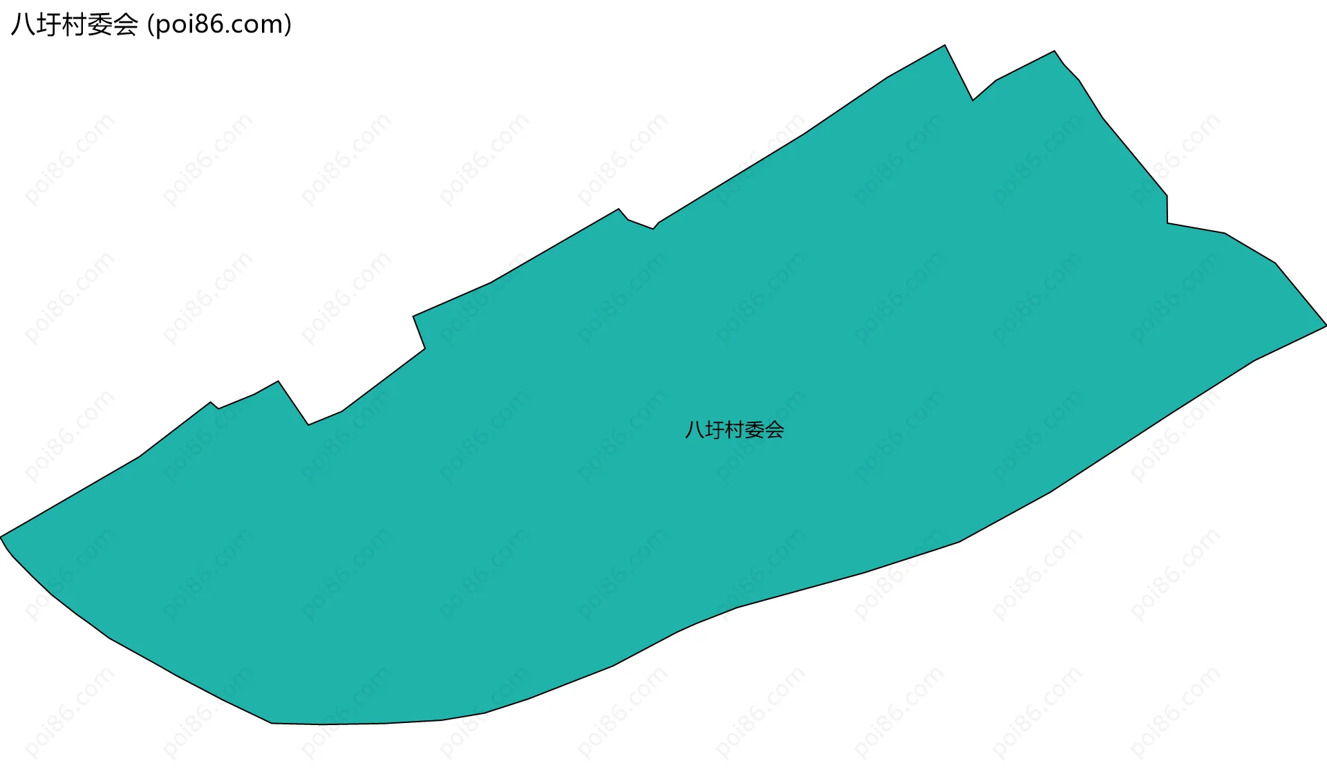 八圩村委会边界地图
