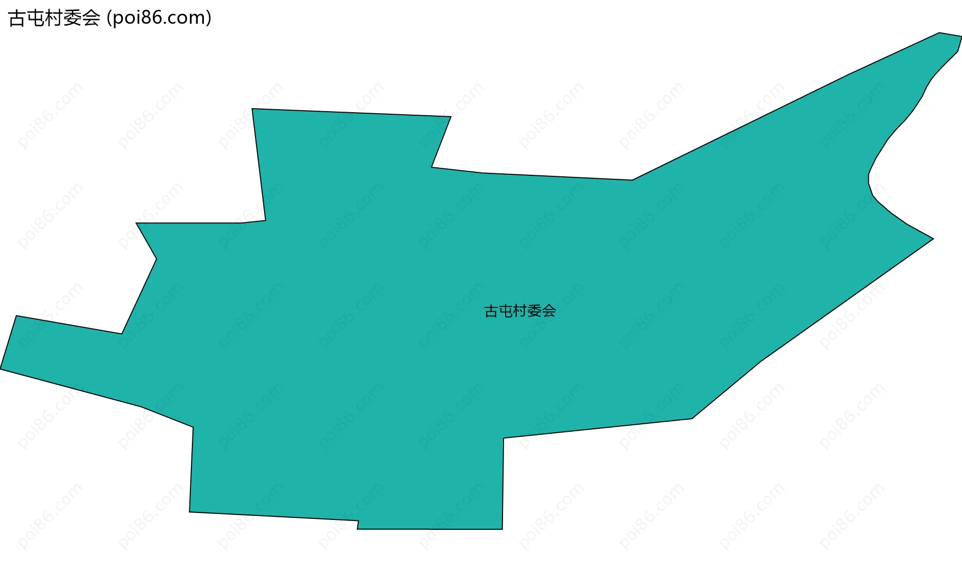 古屯村委会边界地图