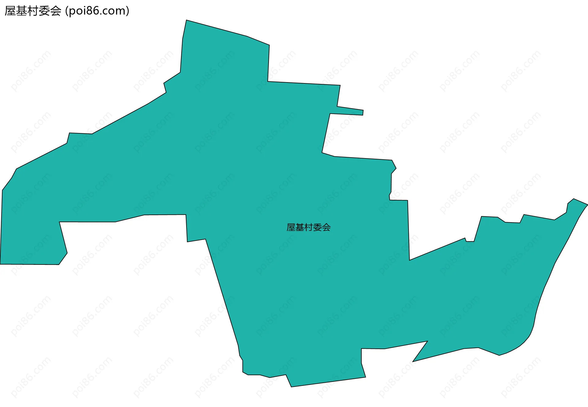 屋基村委会边界地图