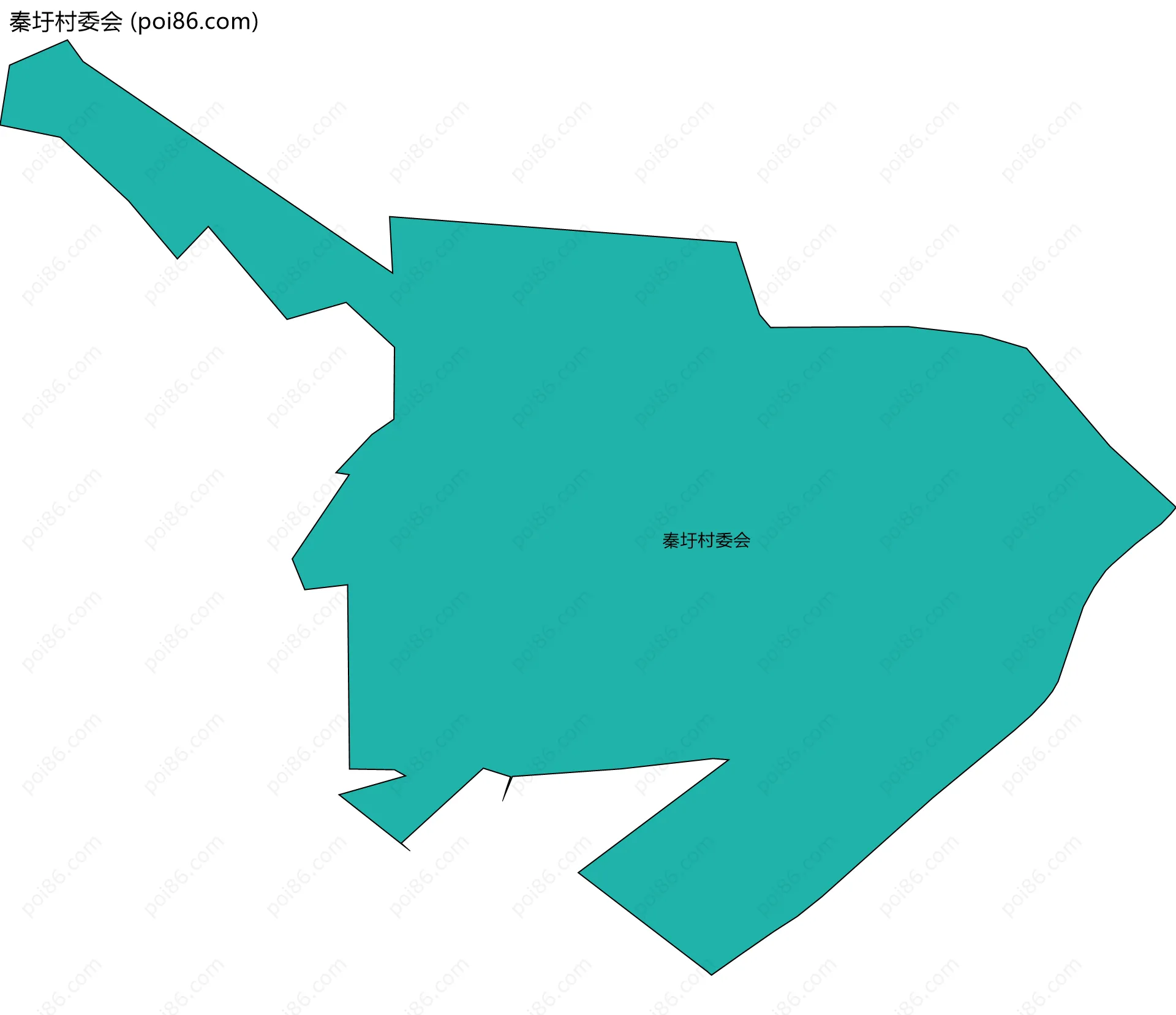秦圩村委会边界地图