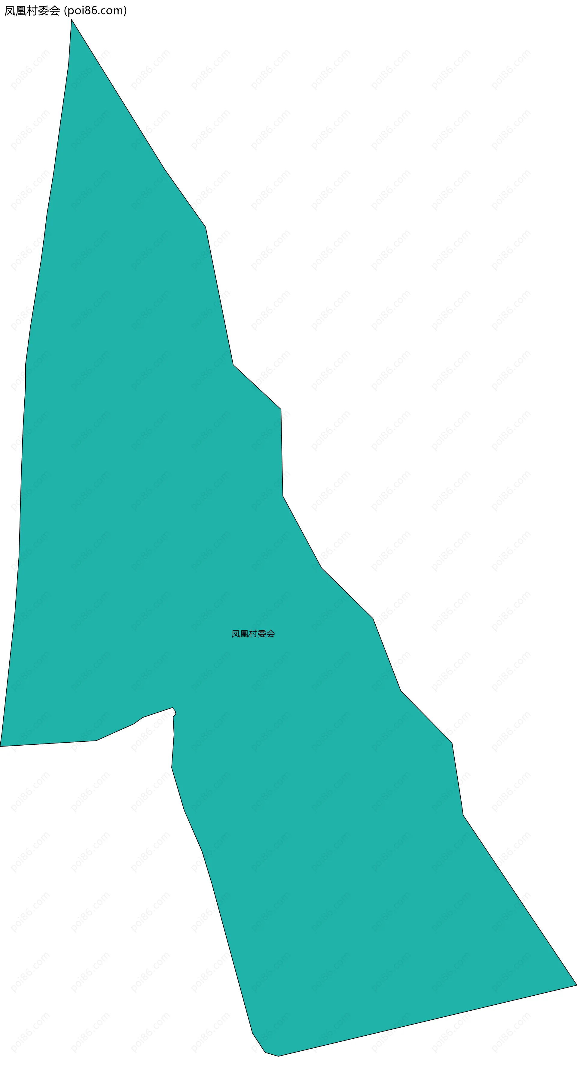 凤凰村委会边界地图