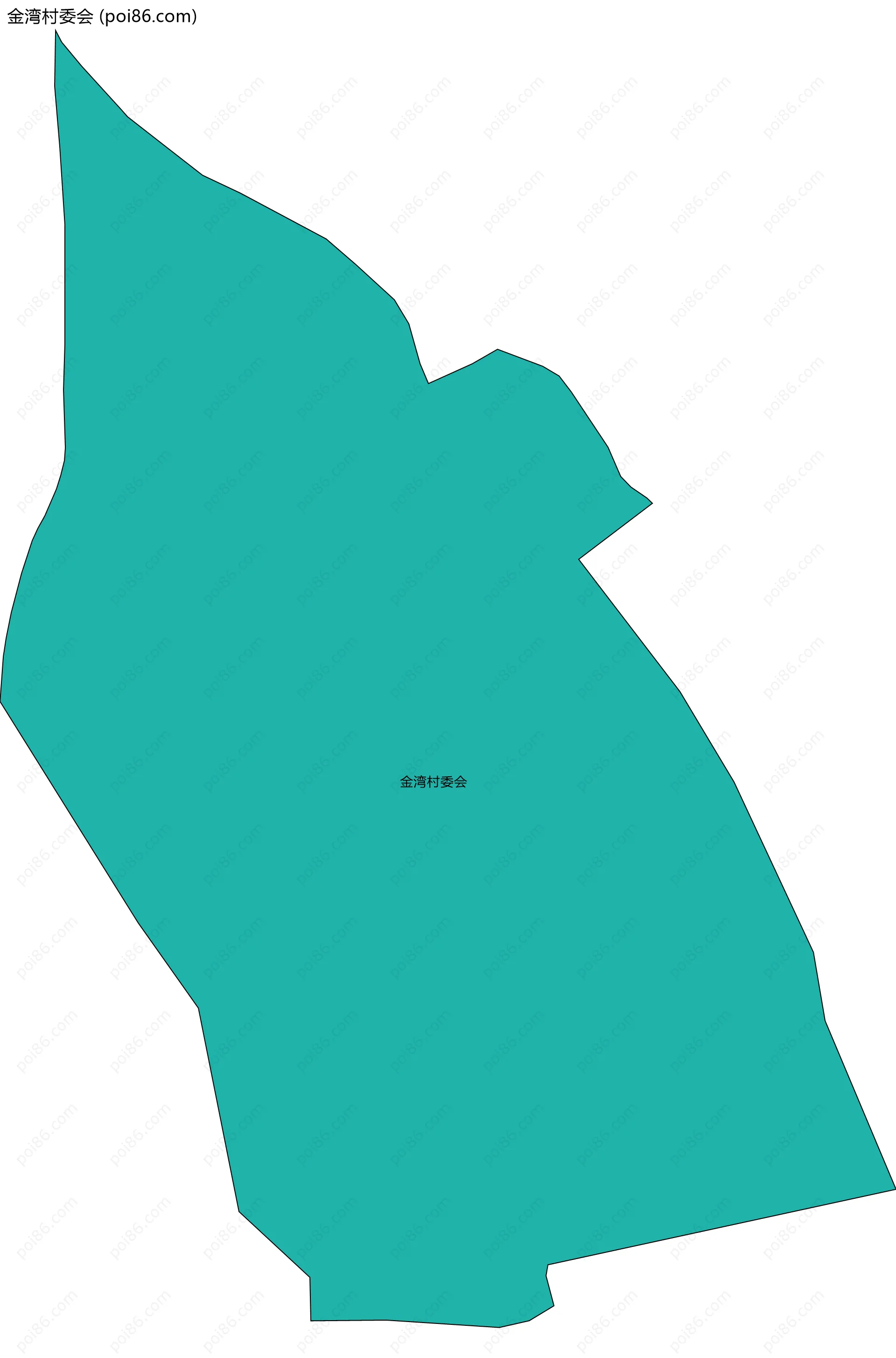 金湾村委会边界地图