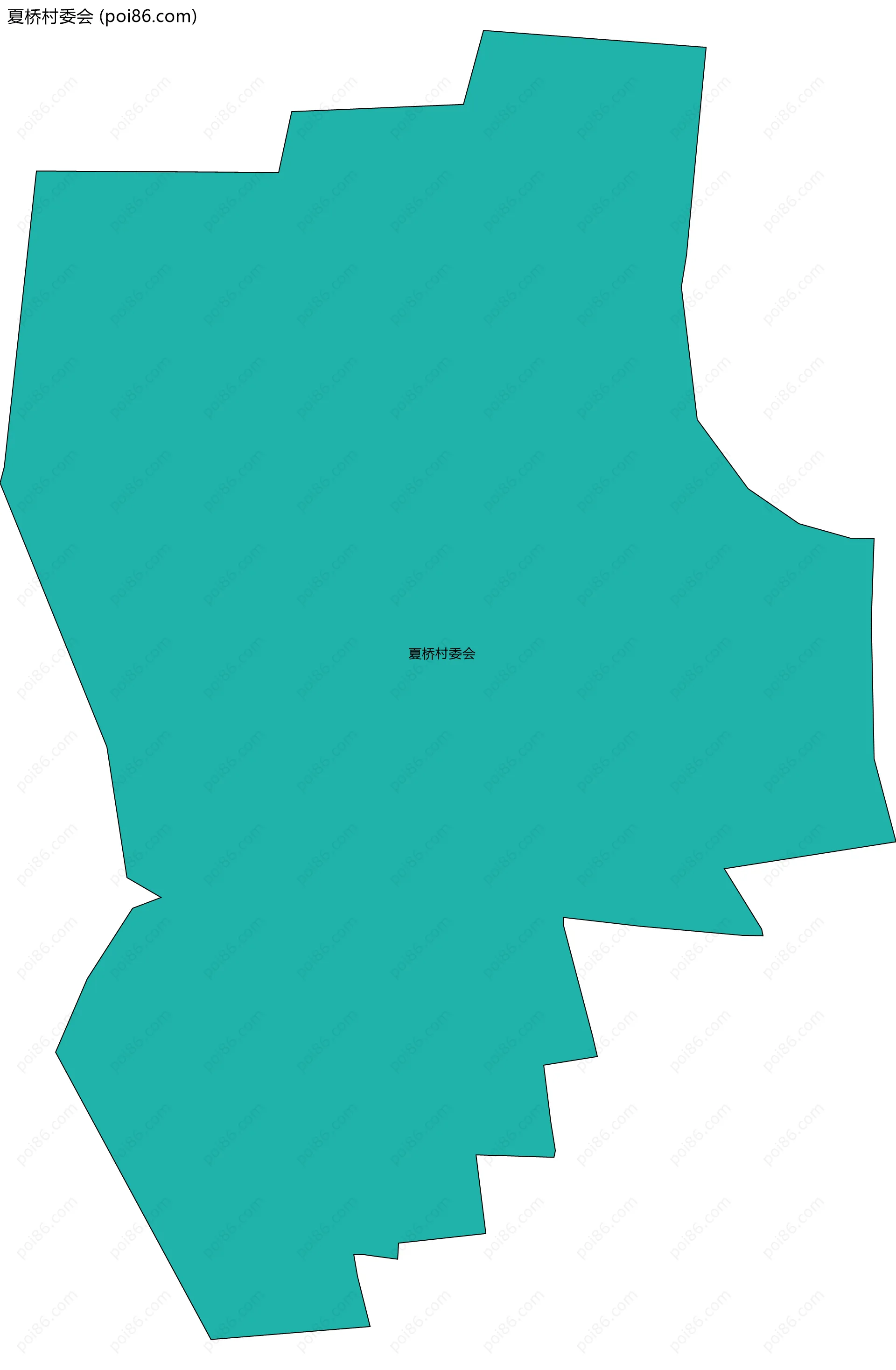 夏桥村委会边界地图