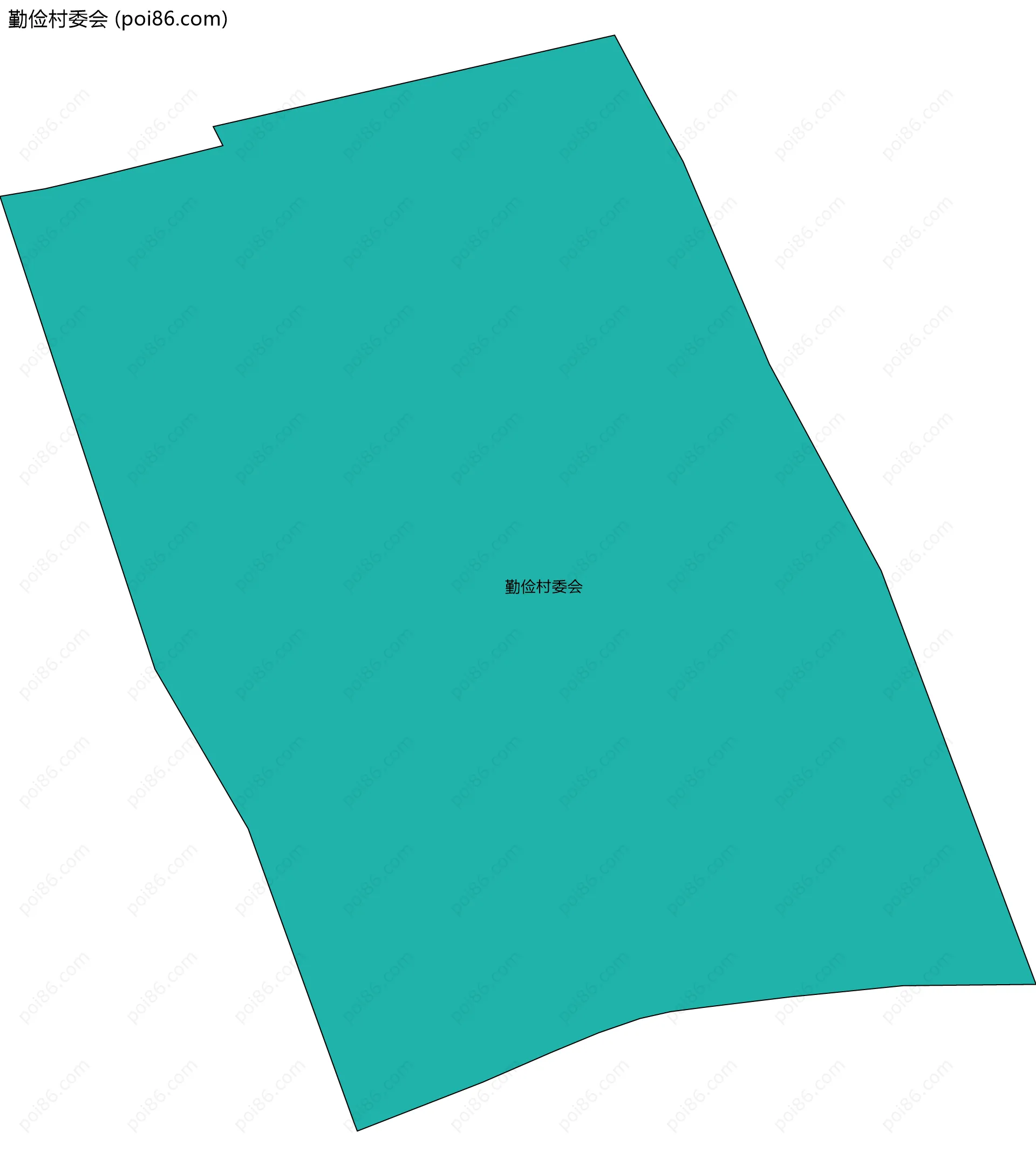 勤俭村委会边界地图