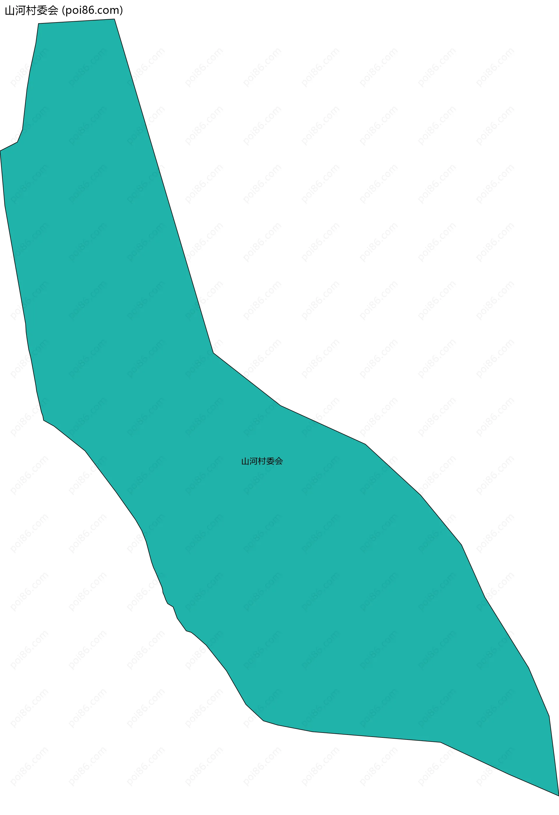 山河村委会边界地图