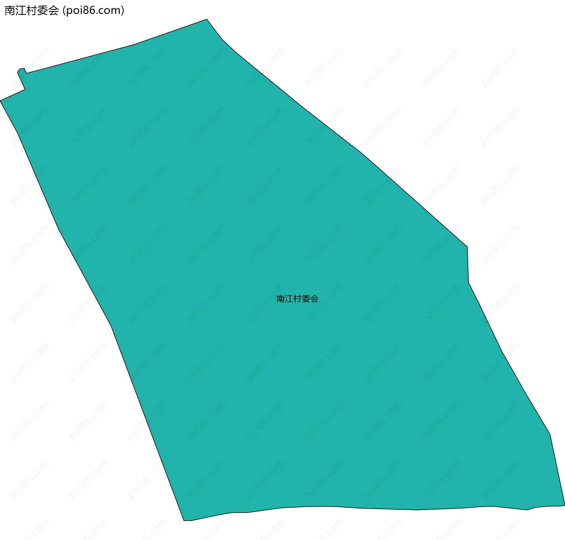 南江村委会边界地图