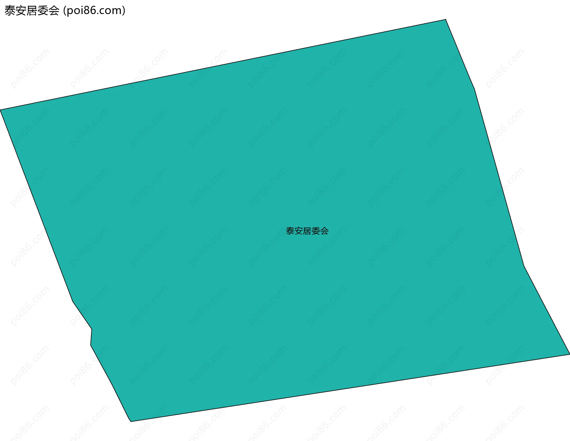 泰安居委会边界地图