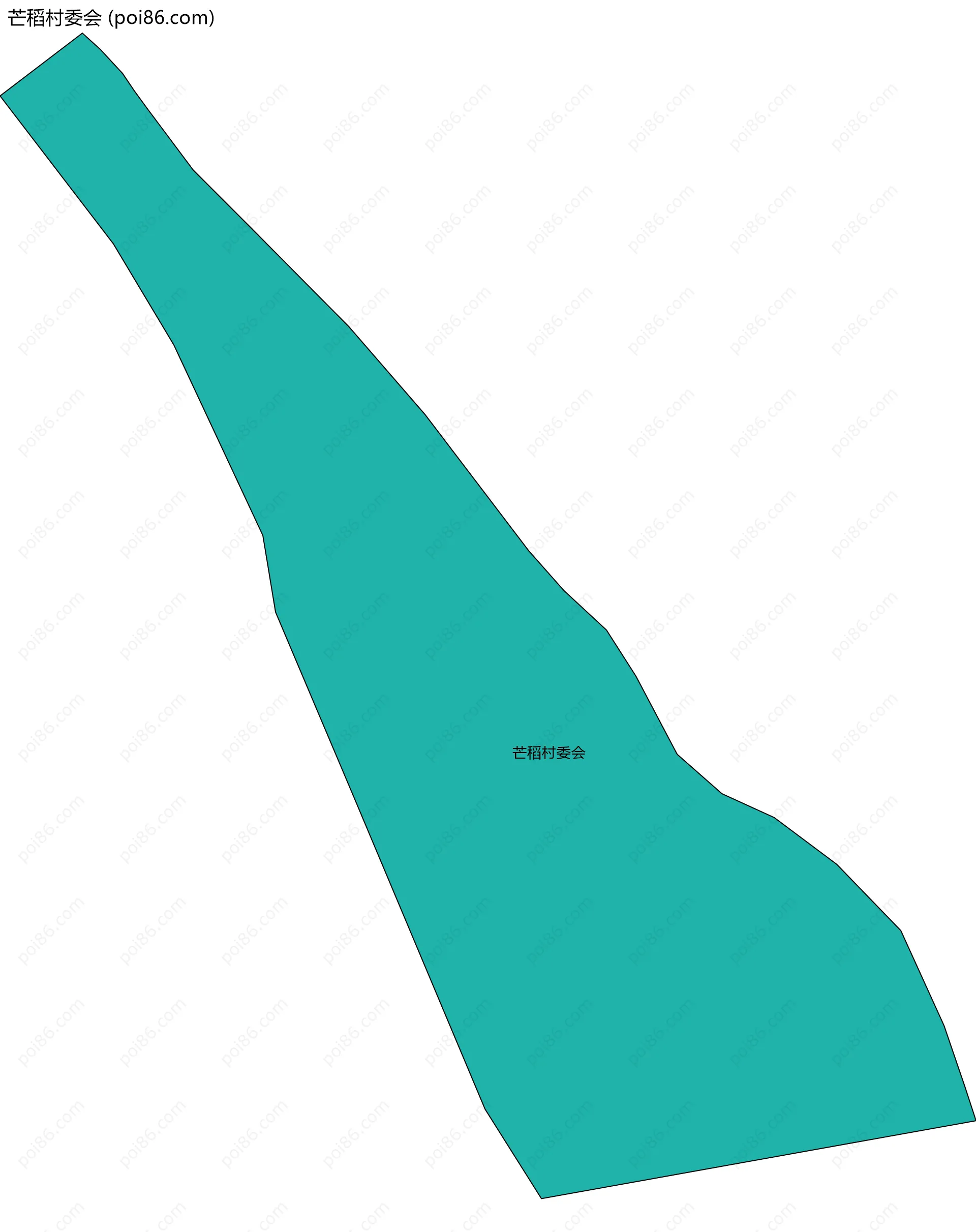 芒稻村委会边界地图