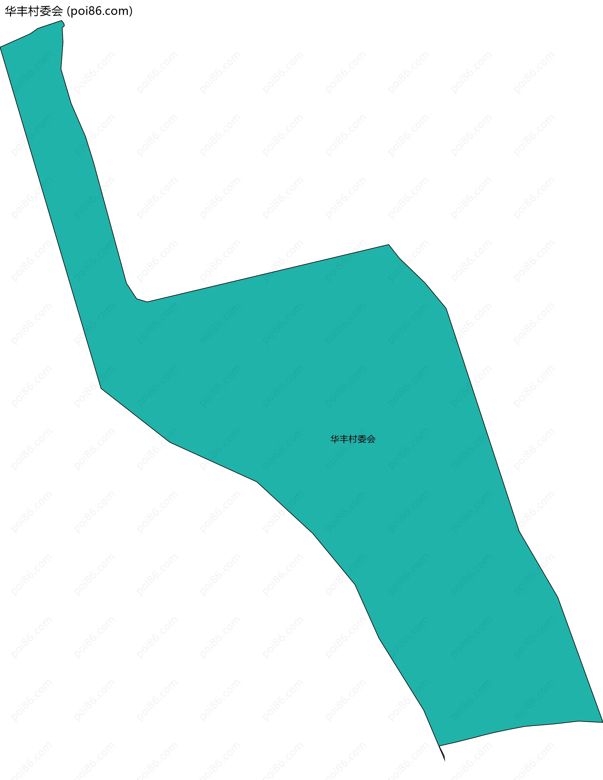 华丰村委会边界地图