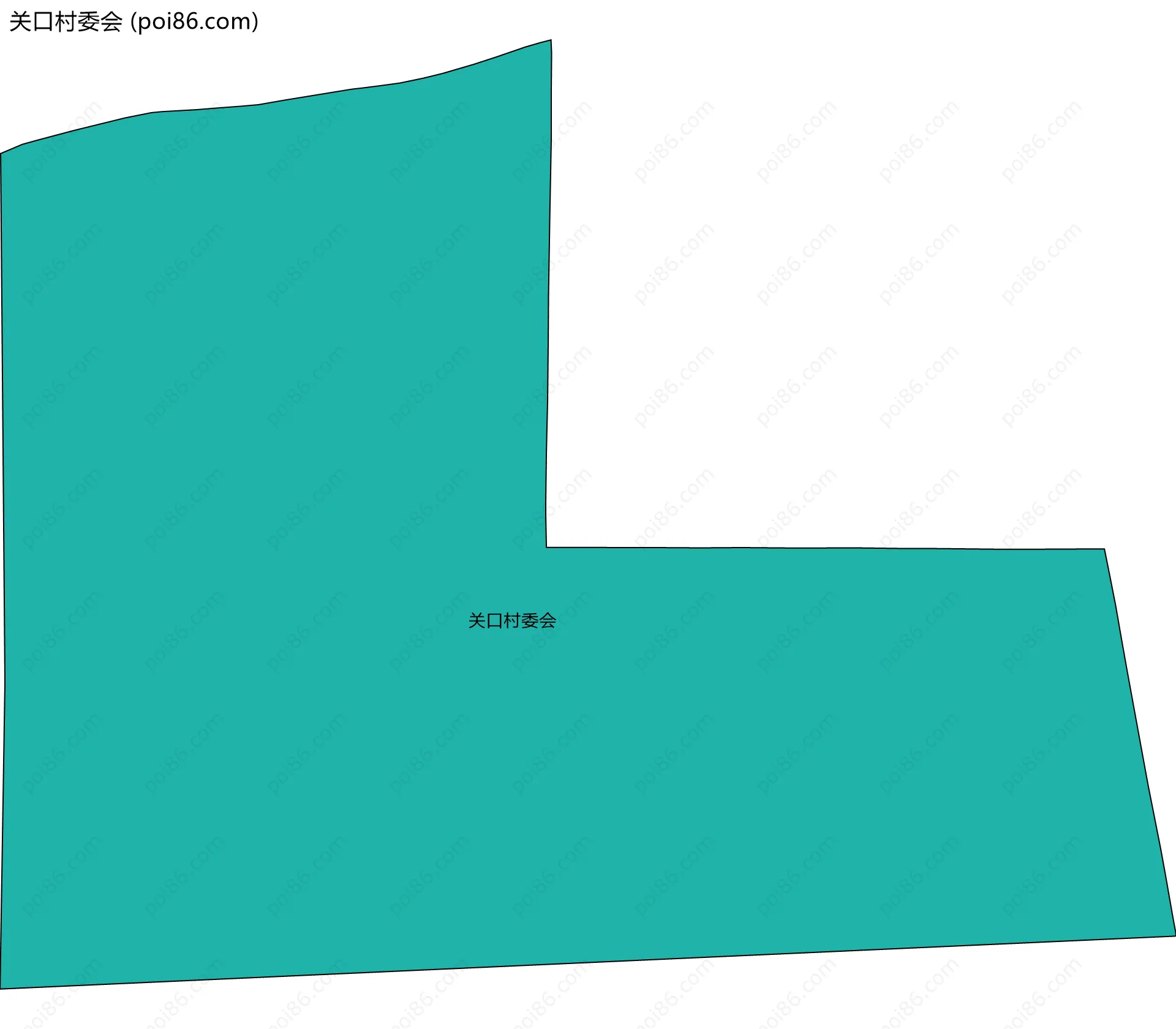 关口村委会边界地图