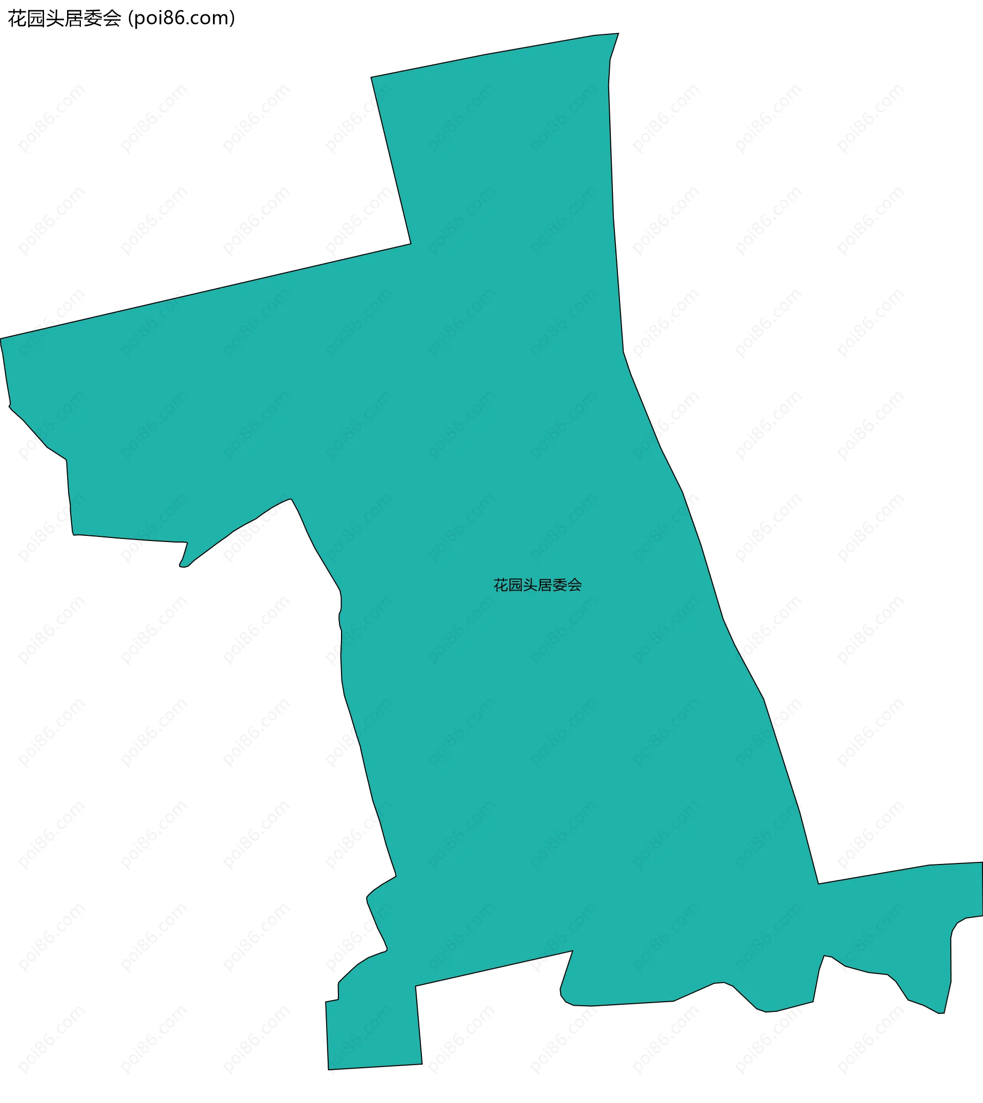 花园头居委会边界地图